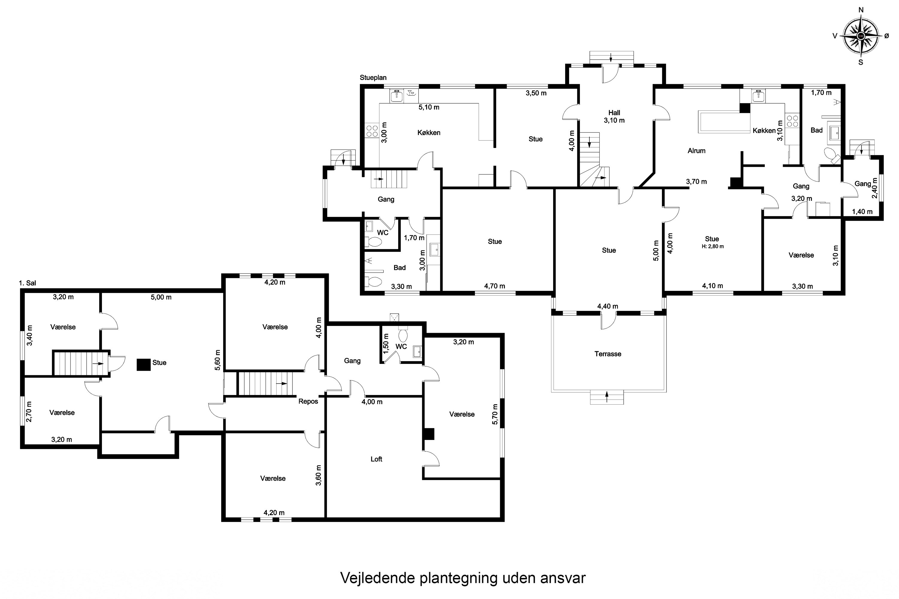 Plantegninger billede af Dyrebjergvej 1, 5772 Kværndrup