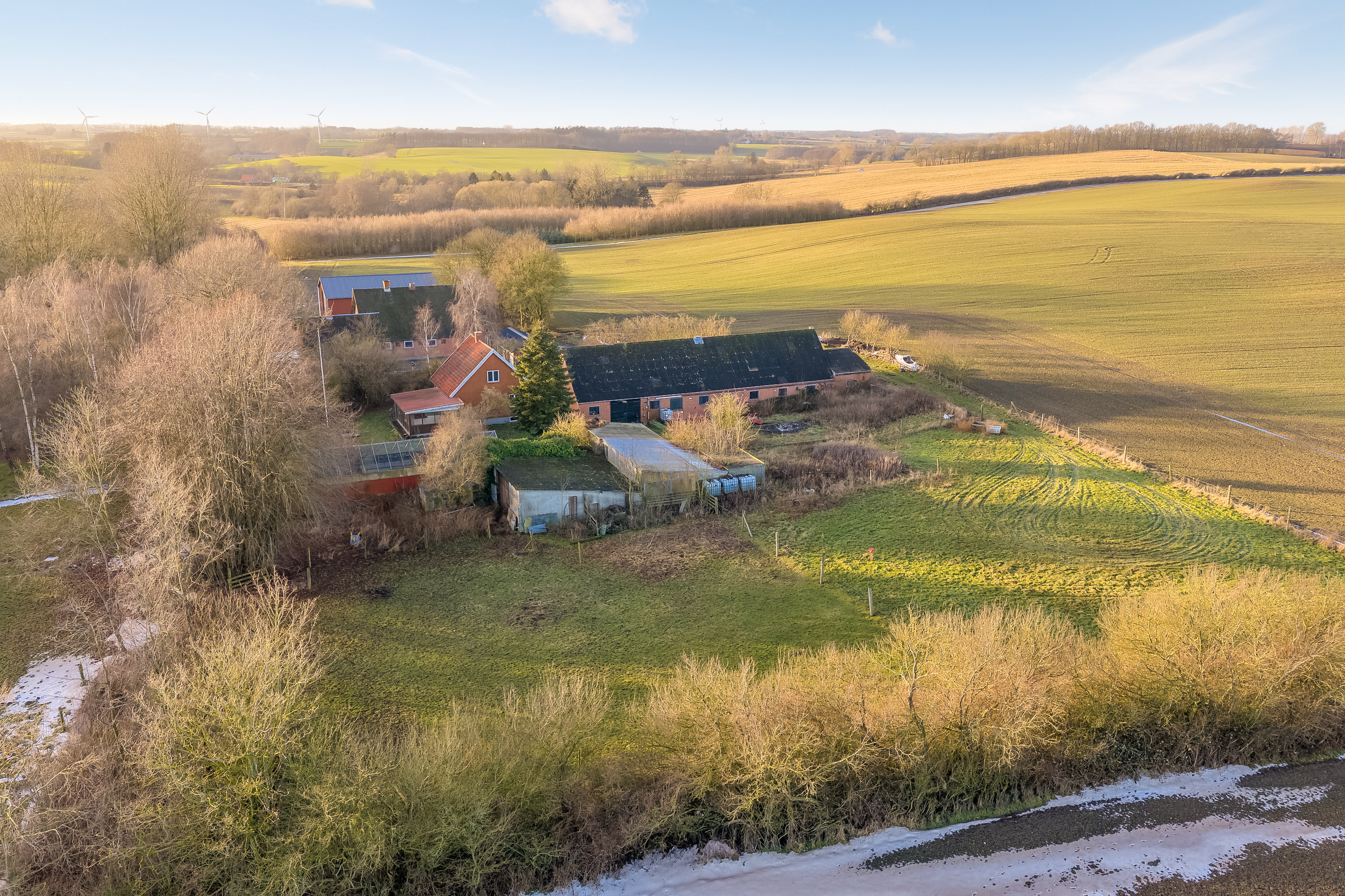 Fremhævet luftfoto billede i fuldskærmstilstand. Billede af Langæblevej 6C, Langæble, 5871 Frørup