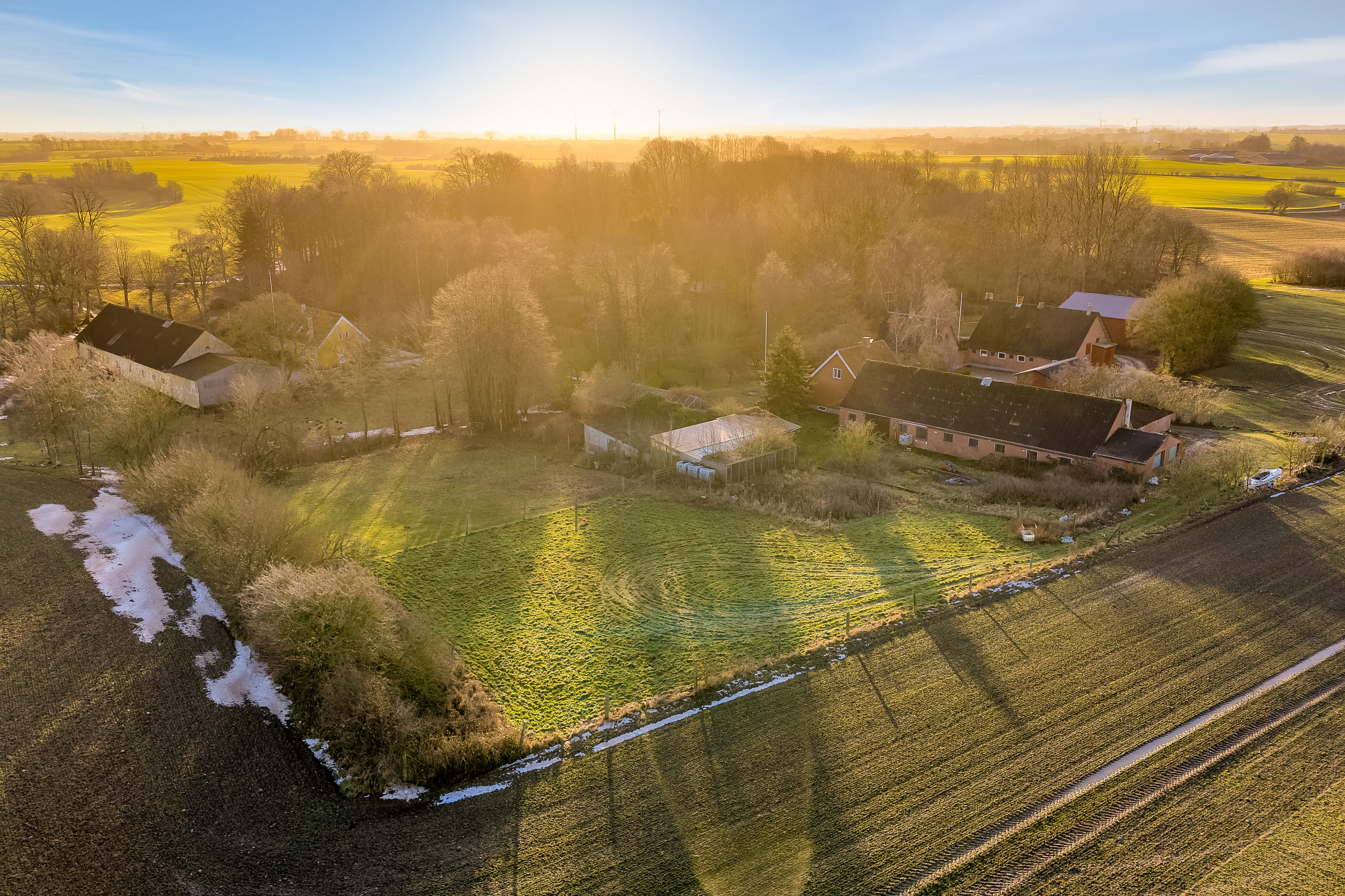 Fremhævet luftfoto billede i fuldskærmstilstand. Billede af Langæblevej 6C, Langæble, 5871 Frørup