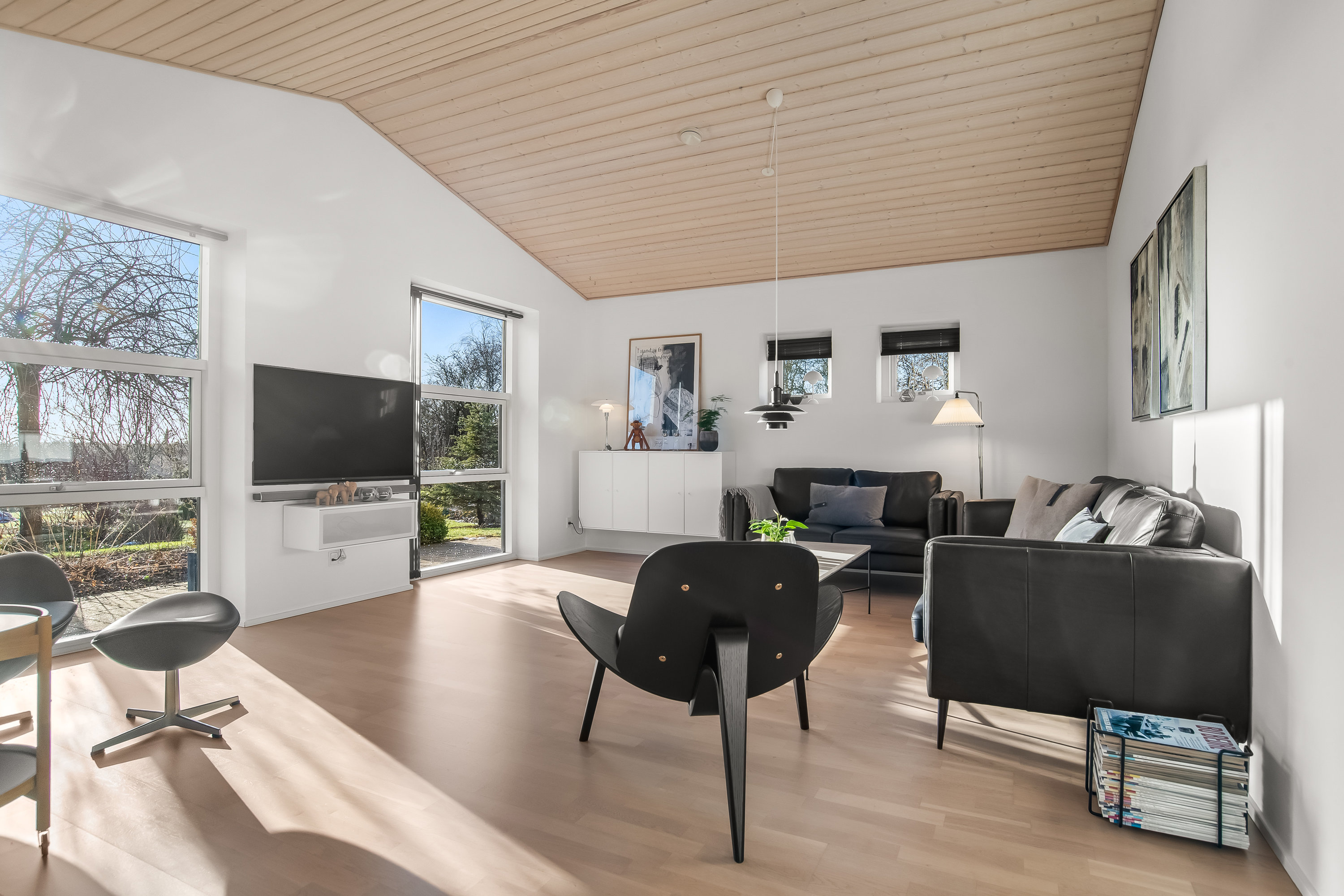 Fremhævet stue billede i fuldskærmstilstand. Billede af Viborgvej 91, Mejrup, 7500 Holstebro