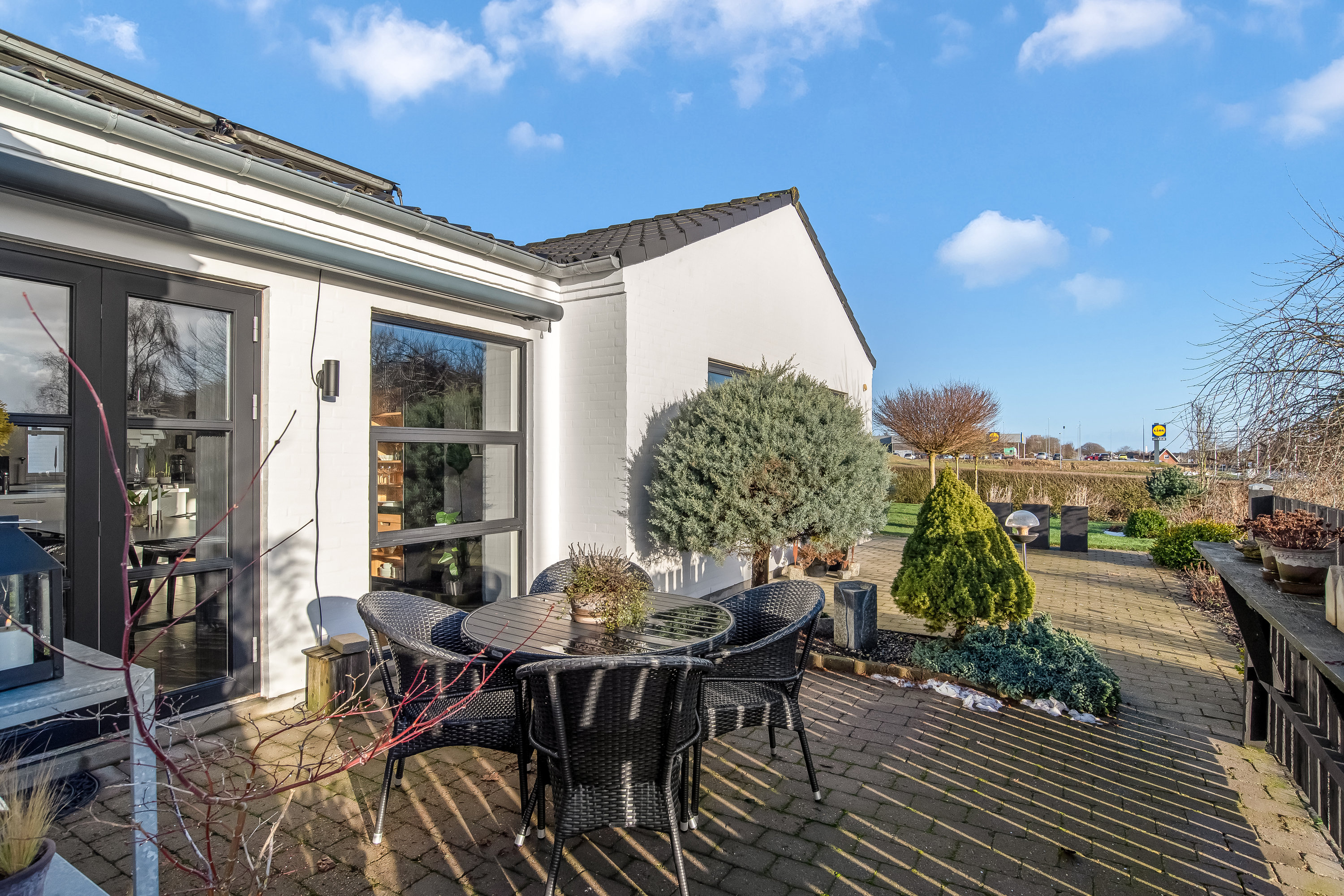 Fremhævet terrasse billede i fuldskærmstilstand. Billede af Viborgvej 91, Mejrup, 7500 Holstebro