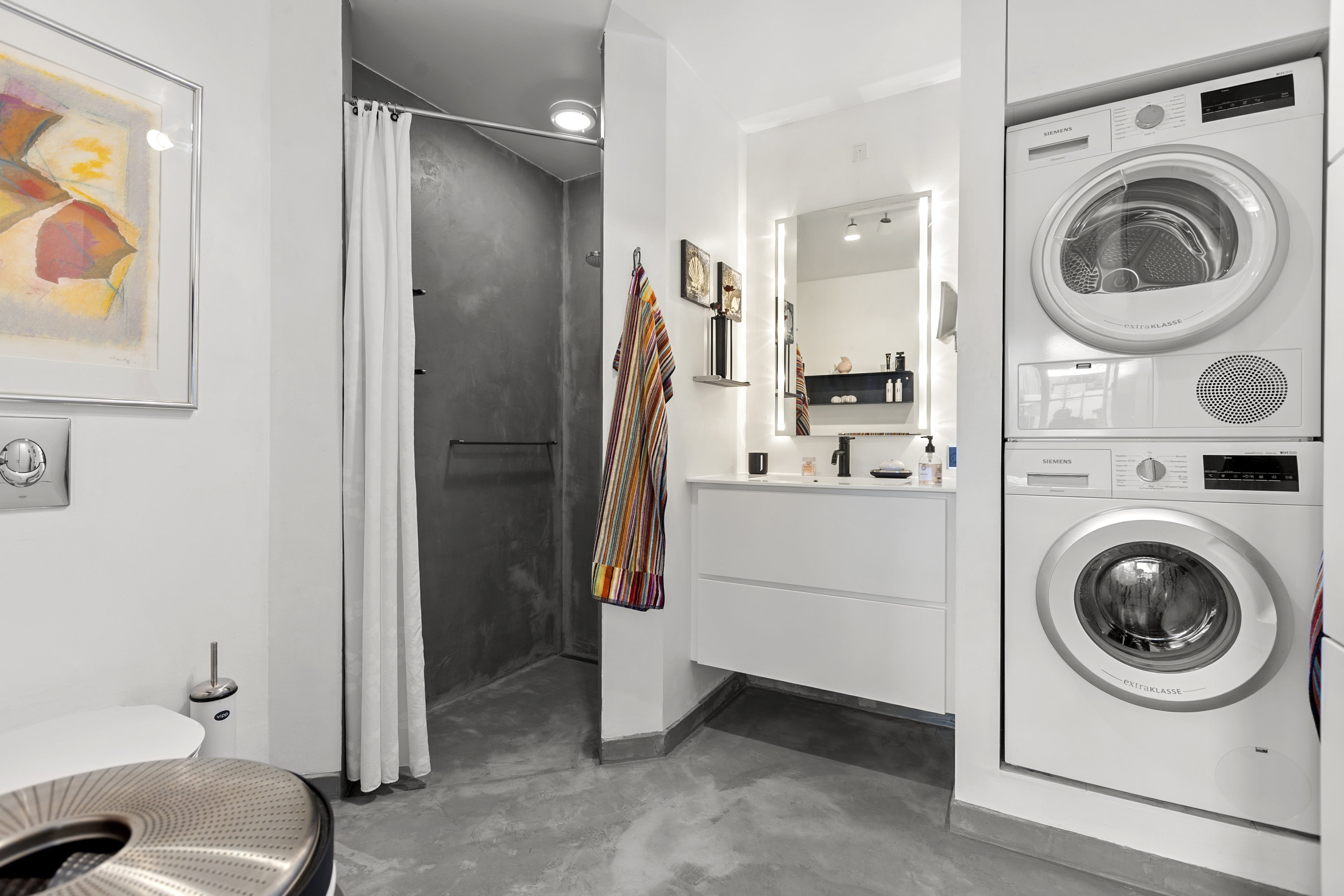 Fremhævet badeværelse billede i fuldskærmstilstand. Billede af Oehlenschlægersgade 15B, 1., 4200 Slagelse