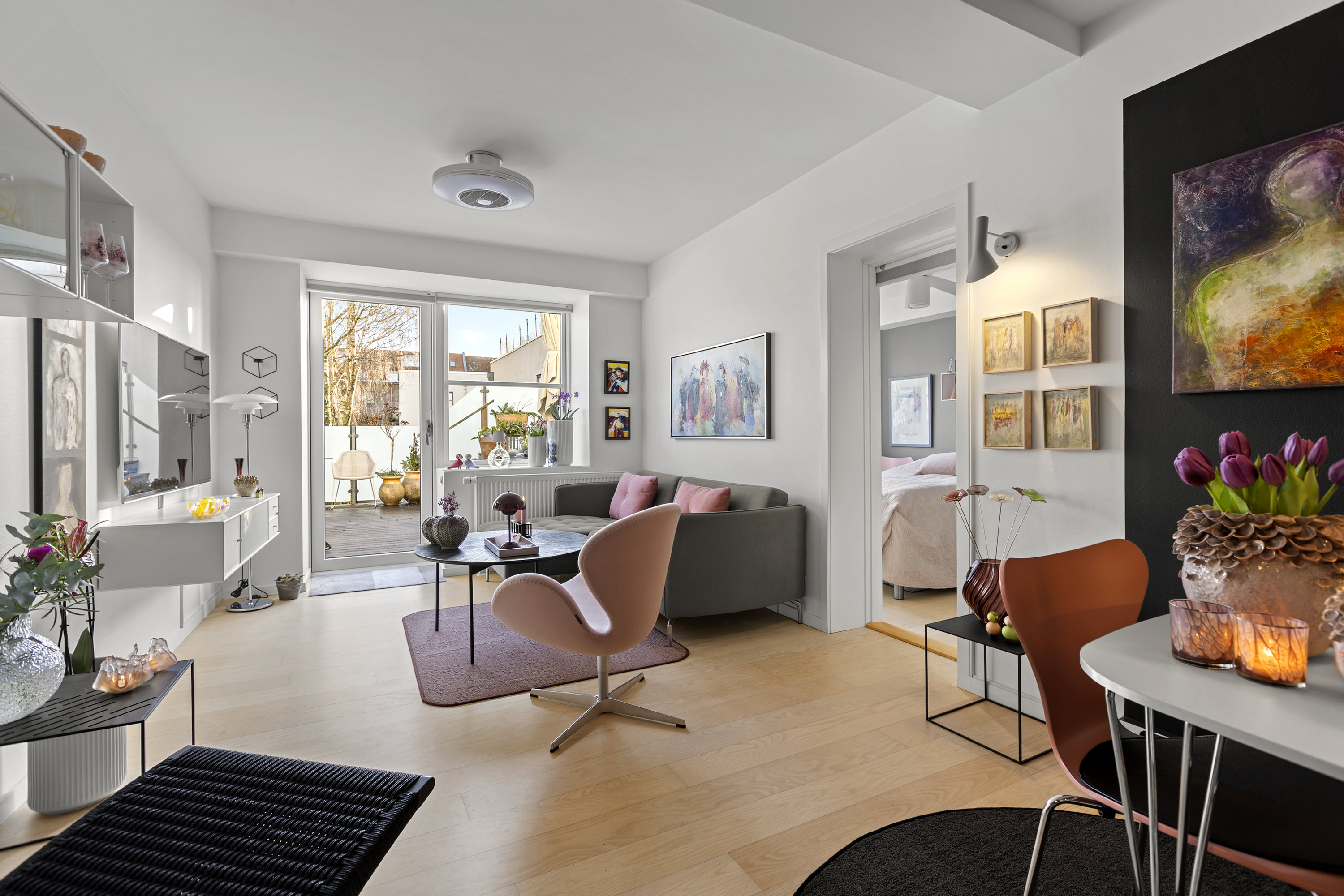 Fremhævet stue billede i fuldskærmstilstand. Billede af Oehlenschlægersgade 15B, 1., 4200 Slagelse