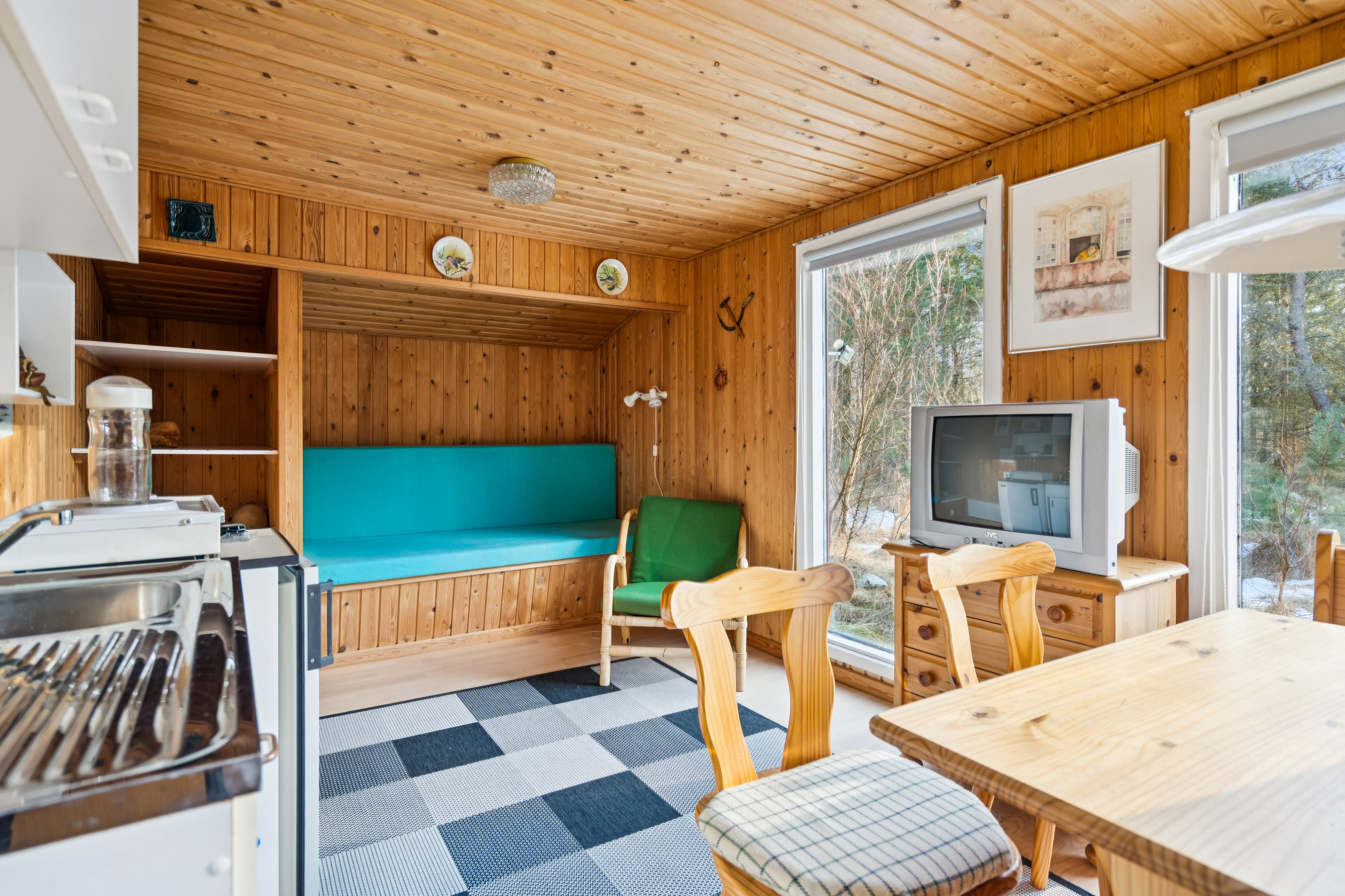 Fremhævet stue billede i fuldskærmstilstand. Billede af Linievejen 28, Østerby, 9940 Læsø