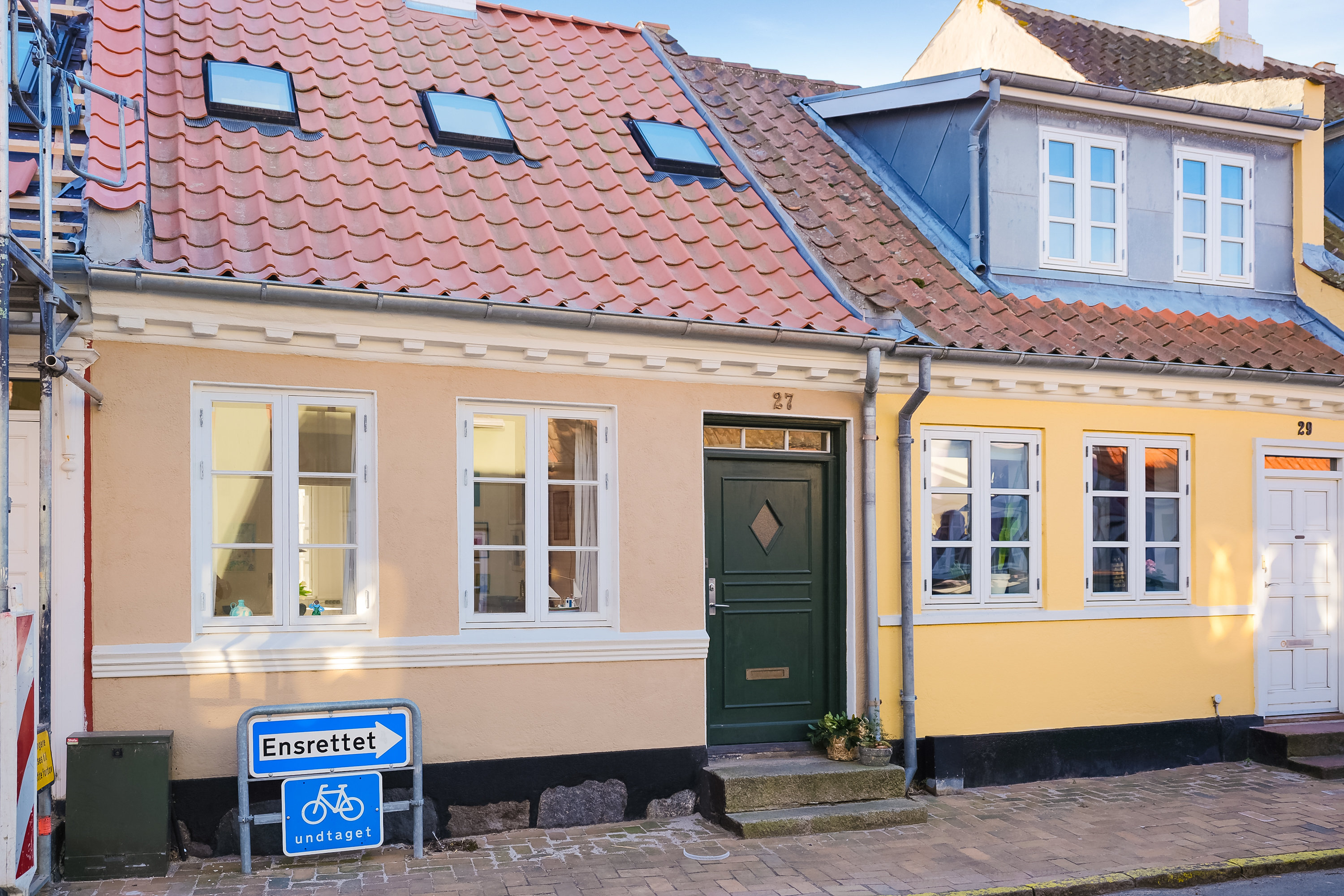 Rækkehus: Facade på Fiskergade 27, 5300 Kerteminde