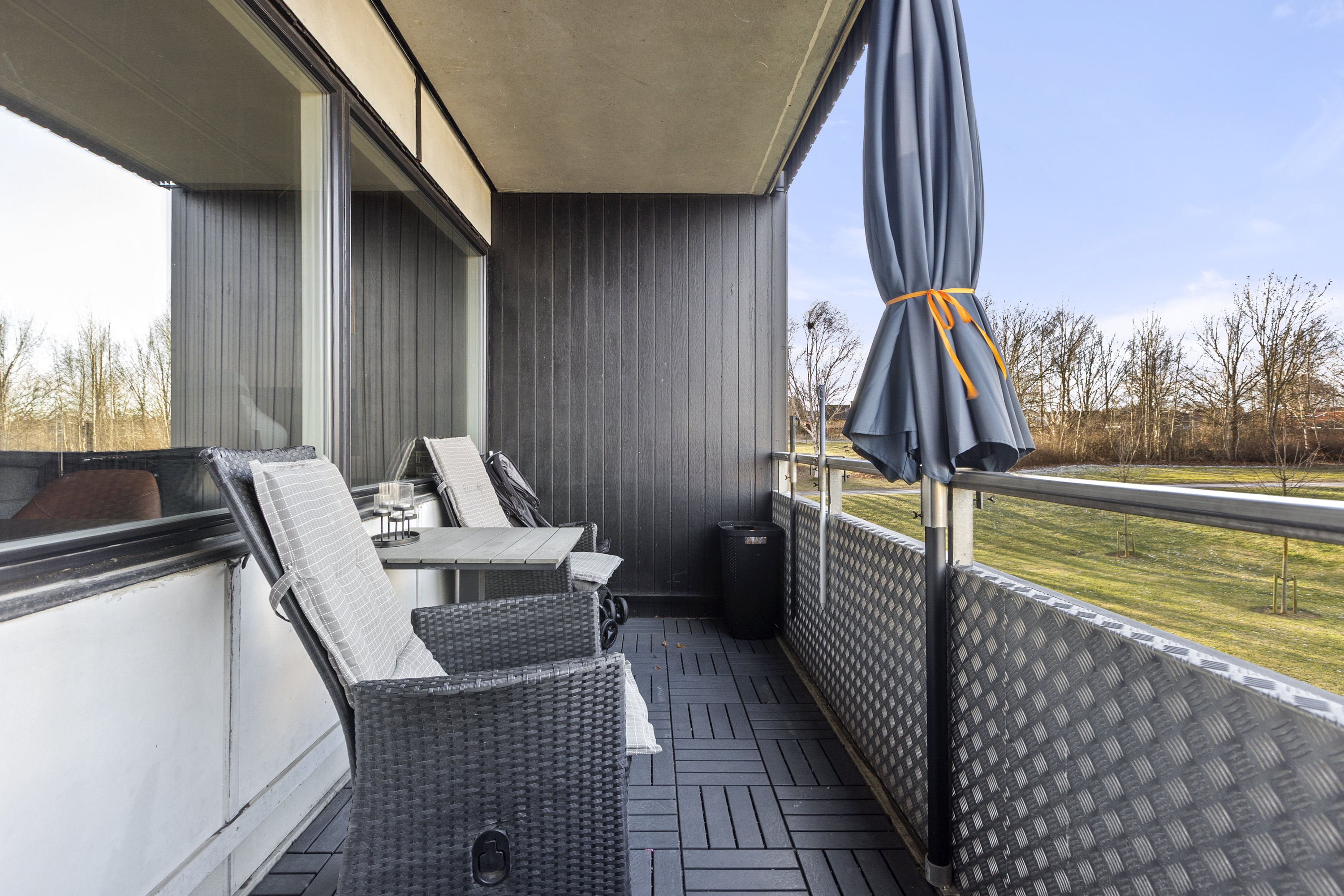 Fremhævet altan billede i fuldskærmstilstand. Billede af Tyreengen 38, 1. mf., 4220 Korsør