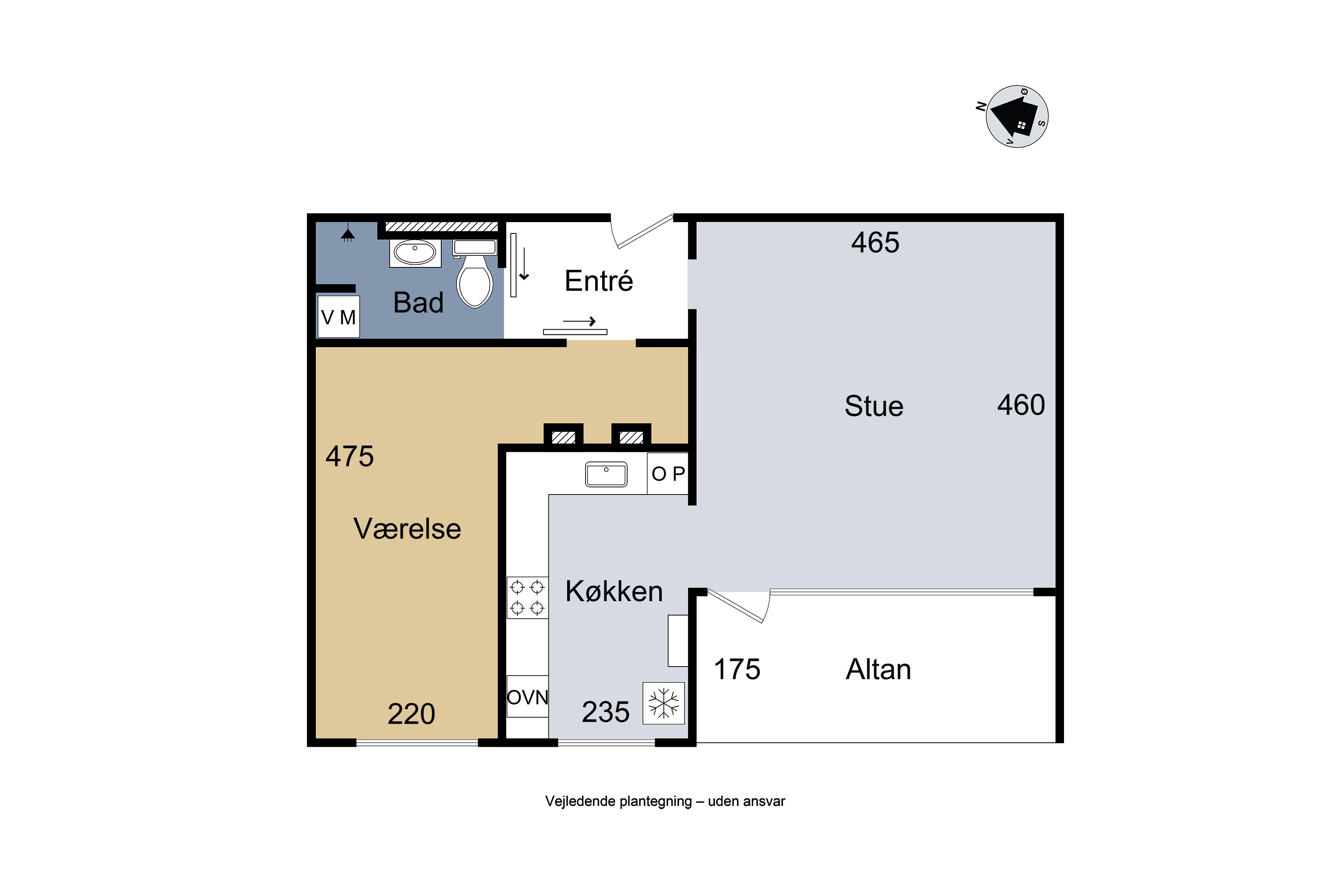 Plantegninger billede af Tyreengen 38, 1. mf., 4220 Korsør