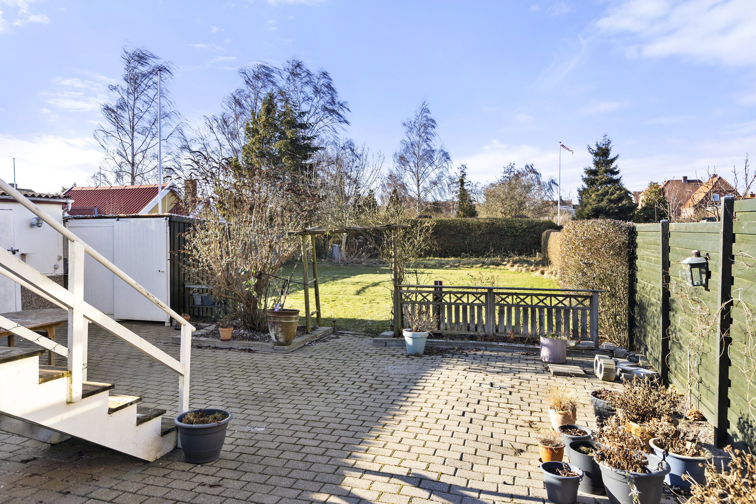 Fremhævet terrasse billede i fuldskærmstilstand. Billede af Dyrehegnet 33, 4220 Korsør