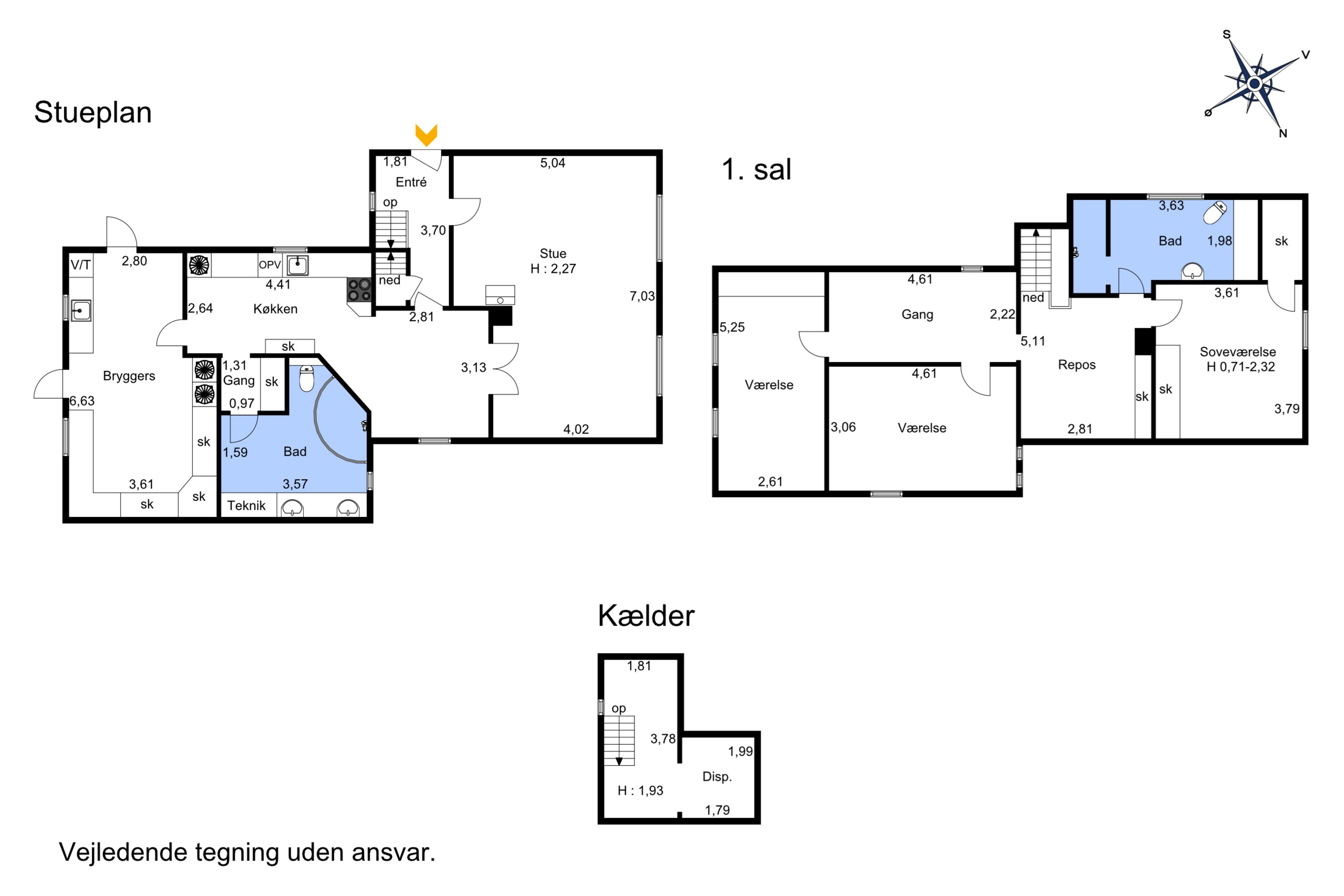 Plantegninger billede af Algade 71, Ejby, 5592 Ejby