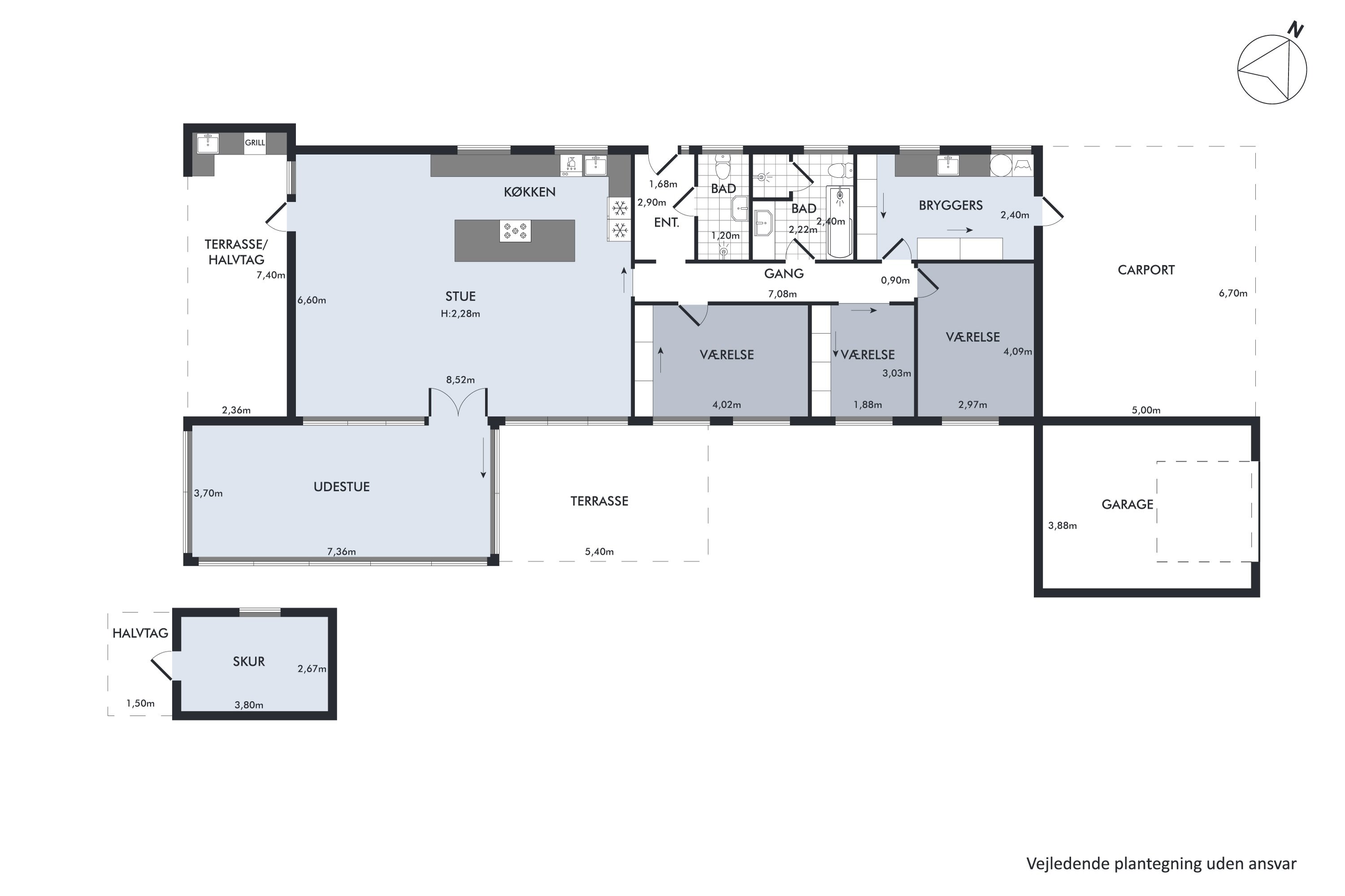 Plantegninger billede af Barritvej 32, 2770 Kastrup