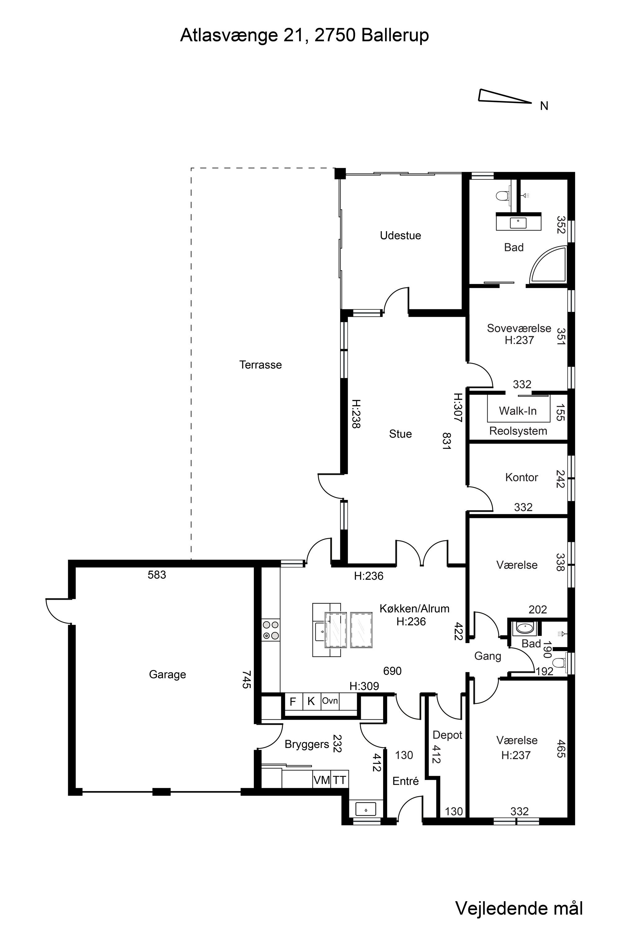 Plantegninger billede af Atlasvænge 21, 2750 Ballerup