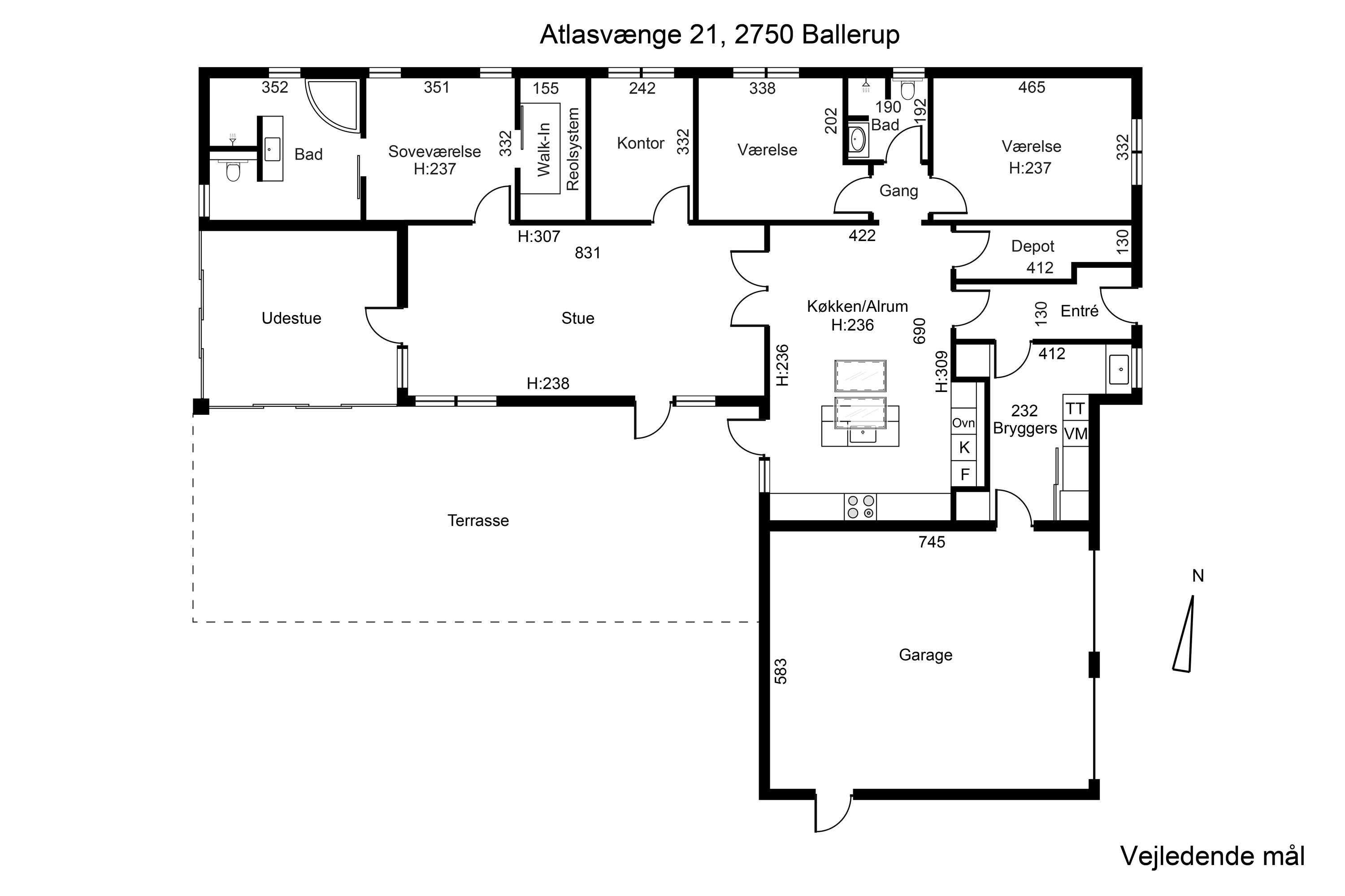 Plantegninger billede af Atlasvænge 21, 2750 Ballerup