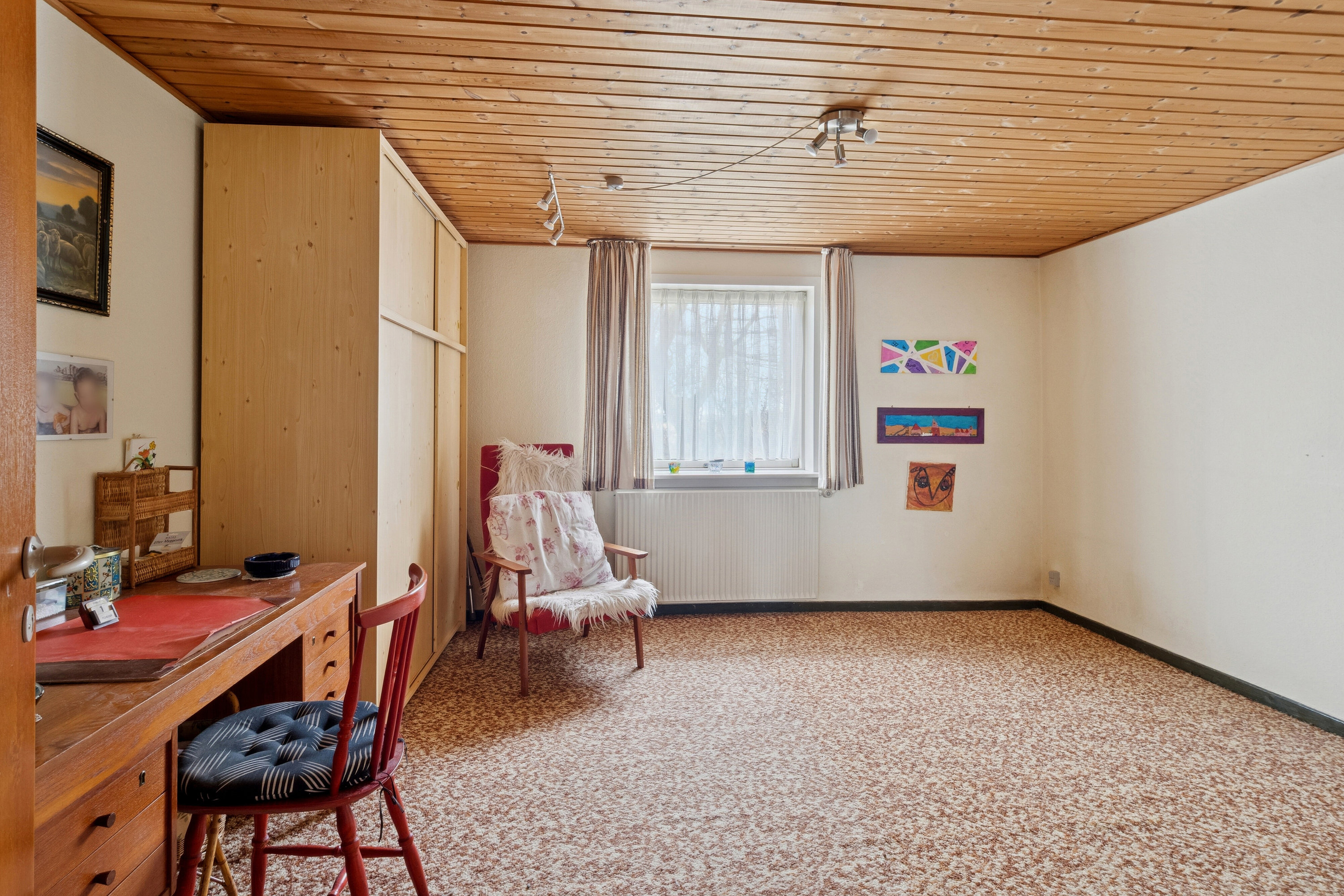 Fremhævet soveværelse billede i fuldskærmstilstand. Billede af Hjertegræsvej 3, Sperring, 7700 Thisted