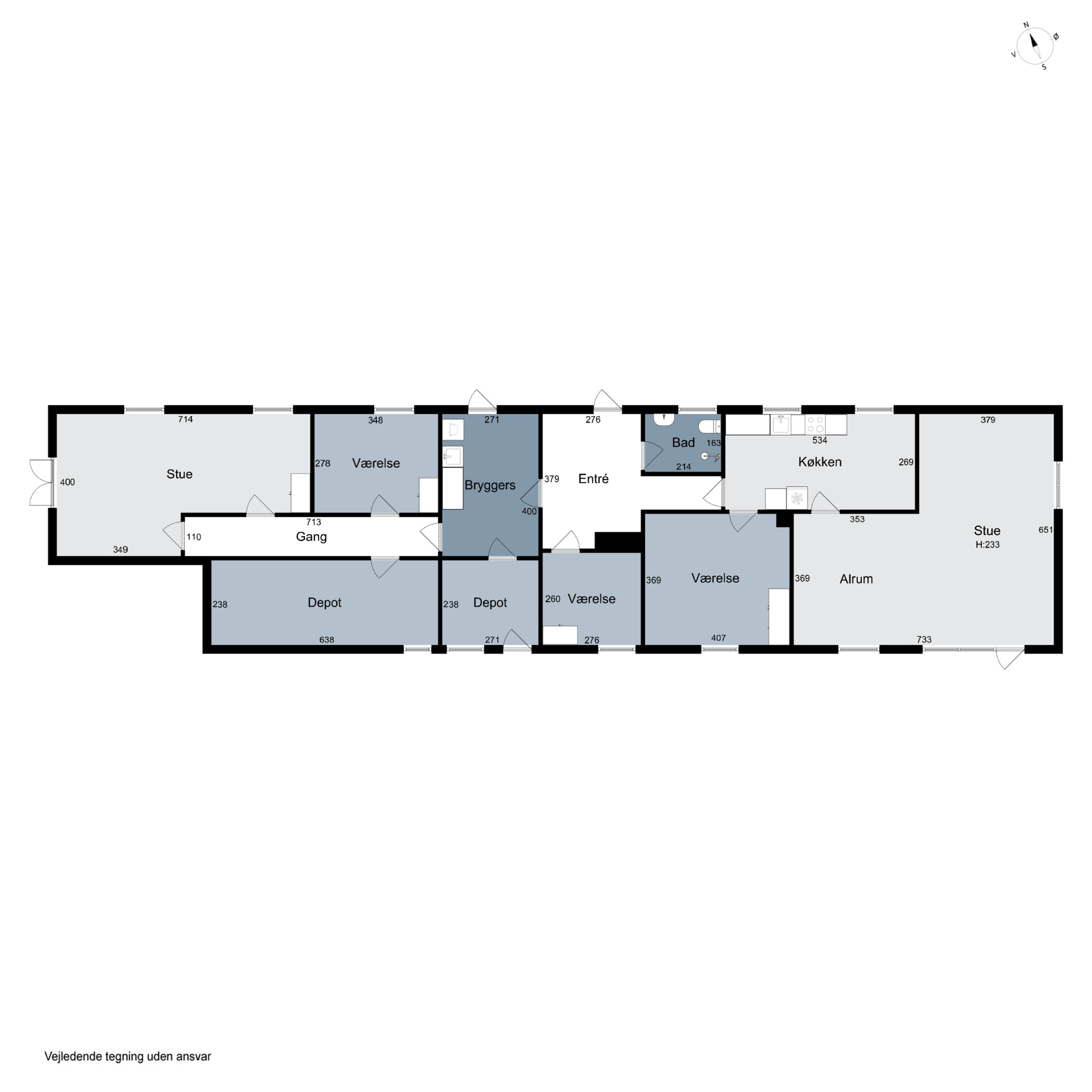 Plantegninger billede af Hjertegræsvej 3, Sperring, 7700 Thisted