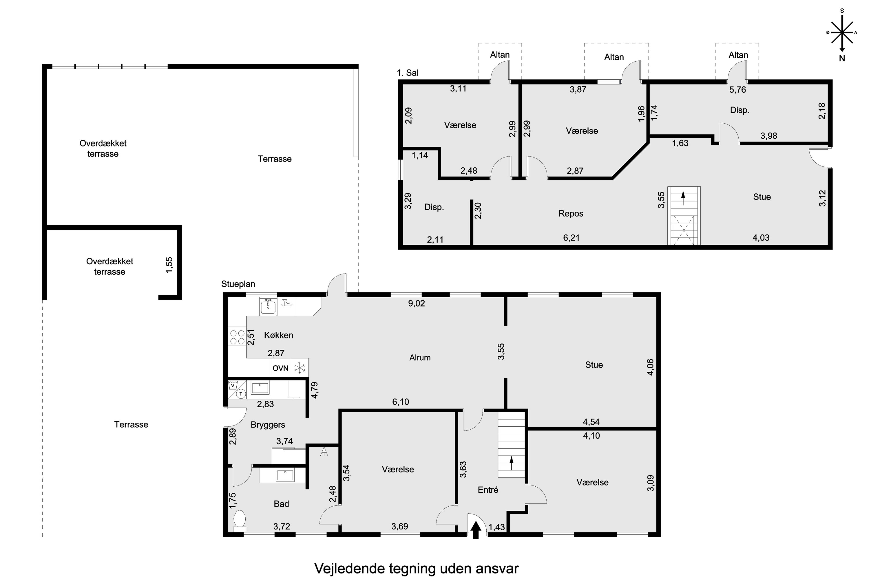 Plantegninger billede af Clemensvej 5, Bendstrup, 8530 Hjortshøj