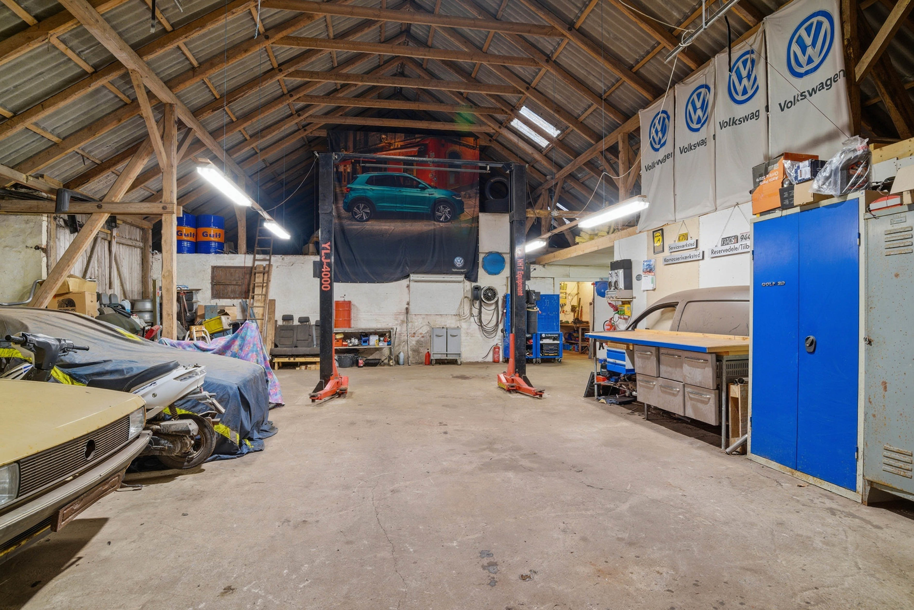 Fremhævet værksted billede i fuldskærmstilstand. Billede af Skalstrupvej 57, Skalstrup, 7570 Vemb