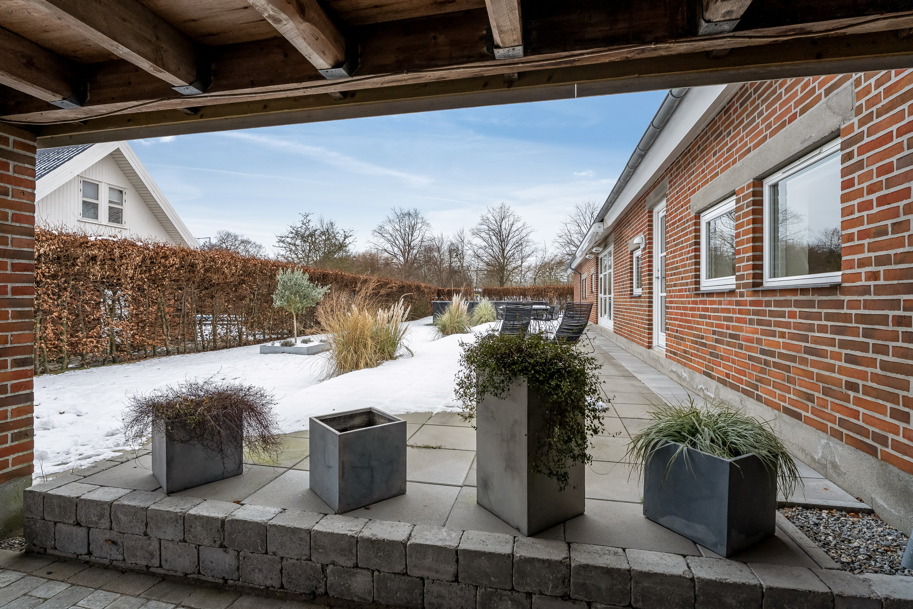 Fremhævet overdækket terrasse billede i fuldskærmstilstand. Billede af Rosnæsvej 97, 4900 Nakskov