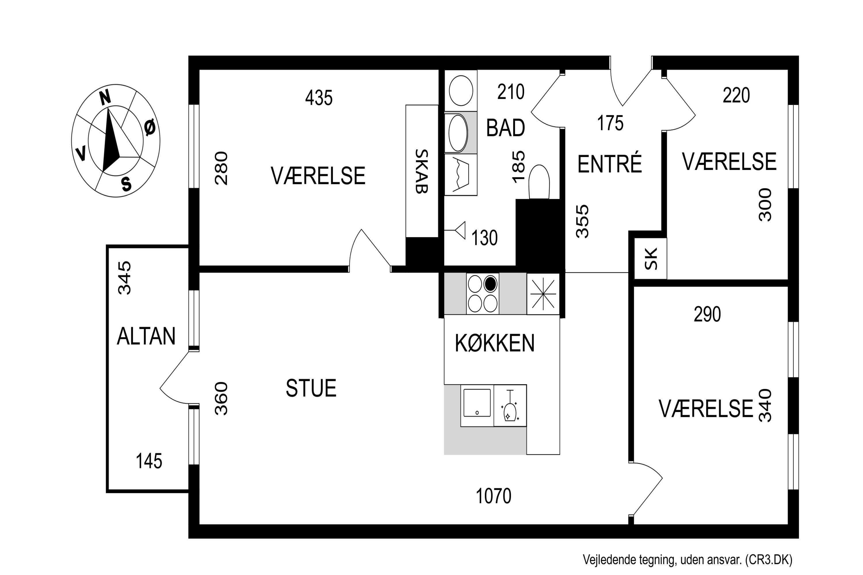 Plantegninger billede af Løgæblevej 3, 5. tv., 2500 Valby