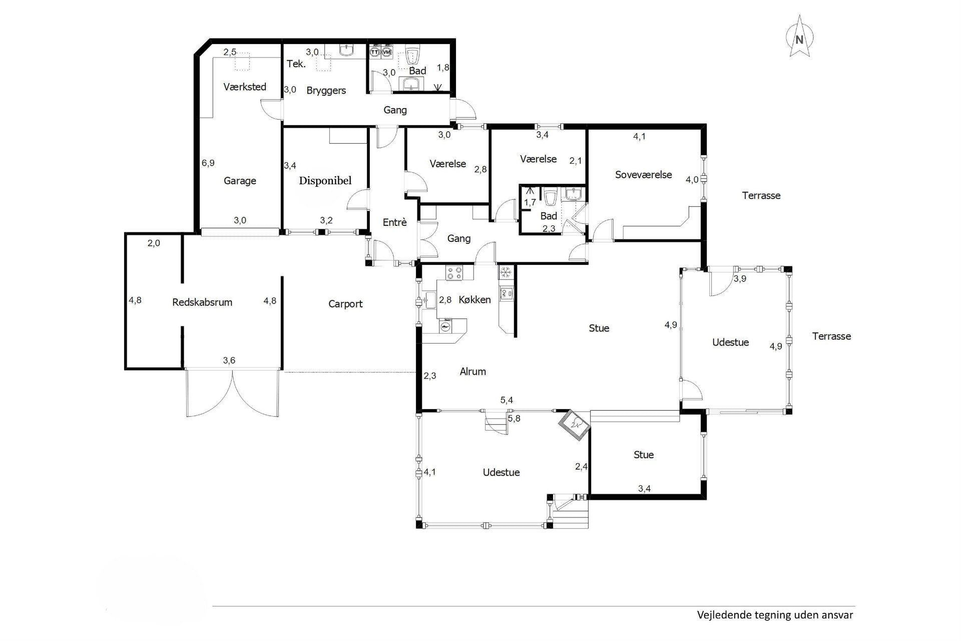 Plantegninger billede af Fjordvejen 162, Bækken, 6300 Gråsten