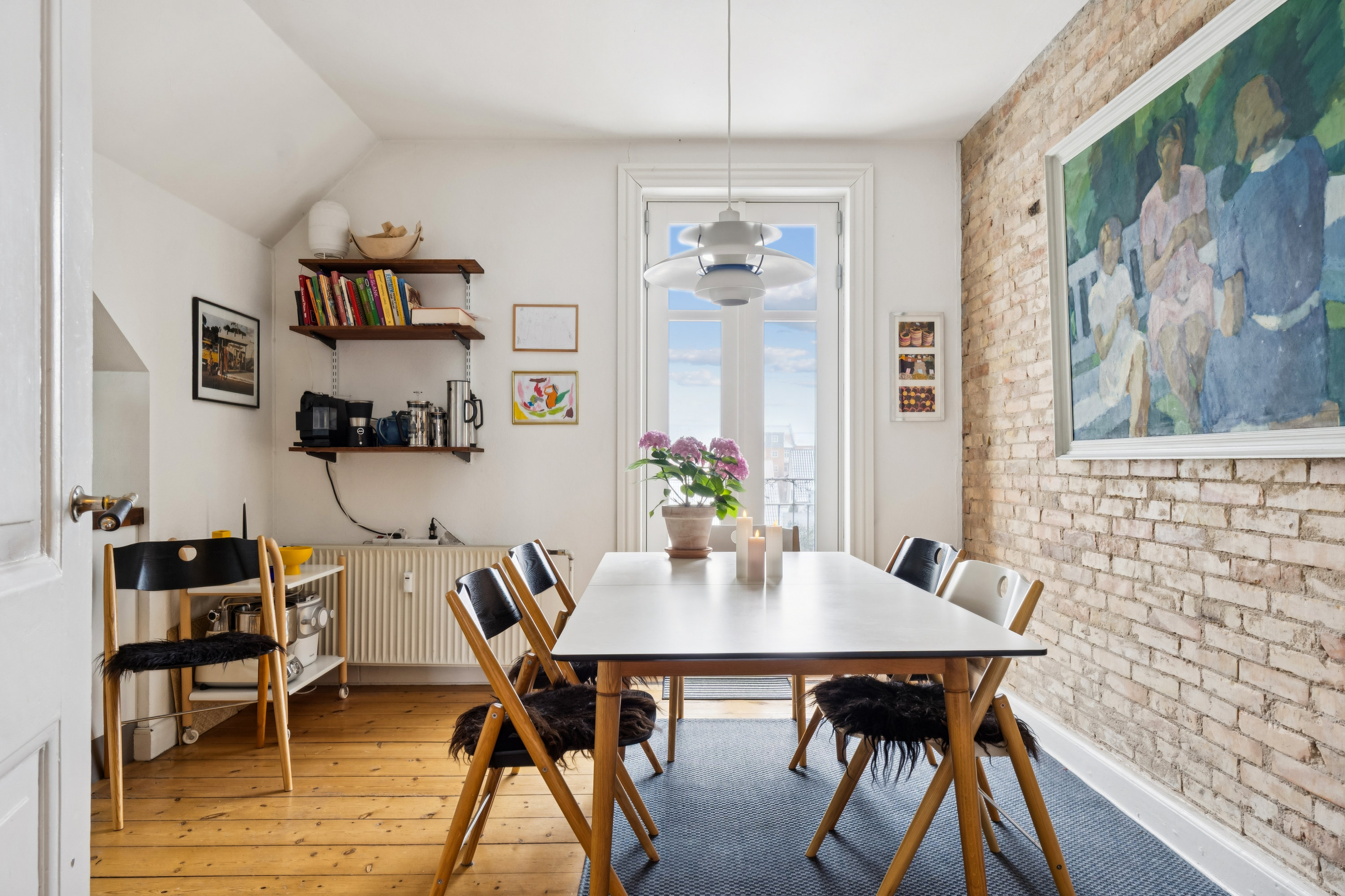 Fremhævet spisestue billede i fuldskærmstilstand. Billede af Allégade 20B, 2., 5000 Odense C