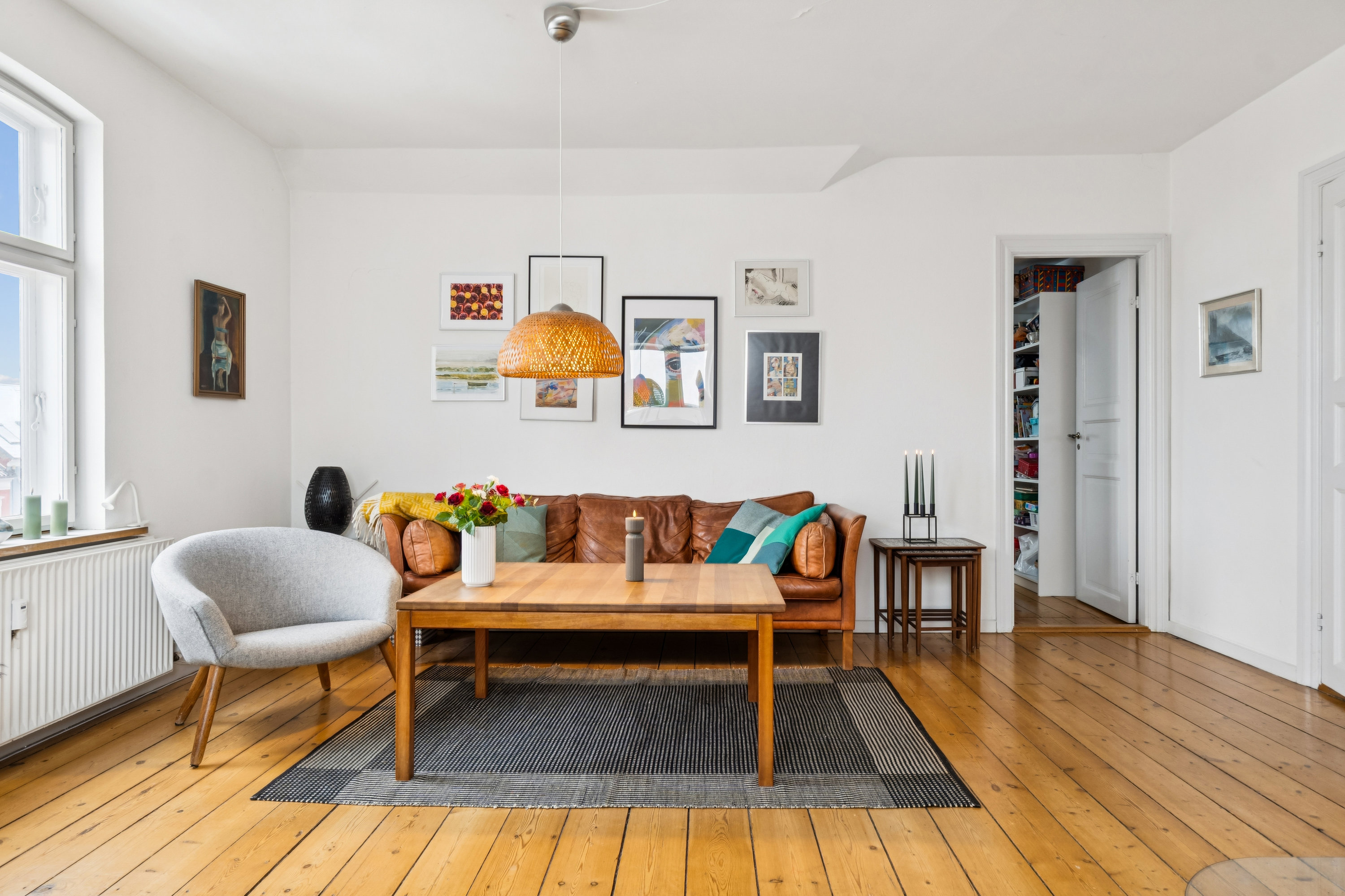 Fremhævet stue billede i fuldskærmstilstand. Billede af Allégade 20B, 2., 5000 Odense C