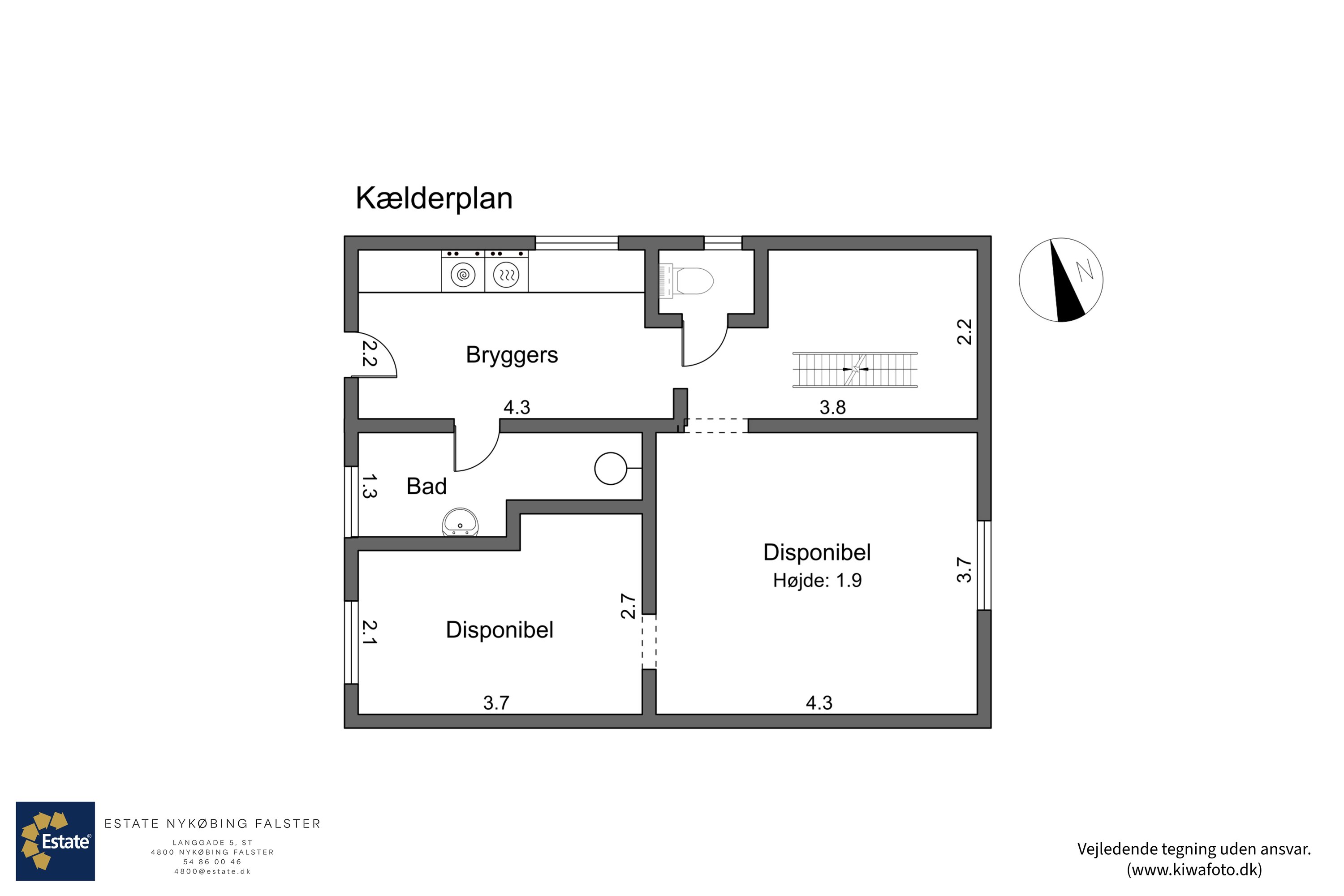 Plantegninger billede af Ryesgade 39, 4800 Nykøbing F