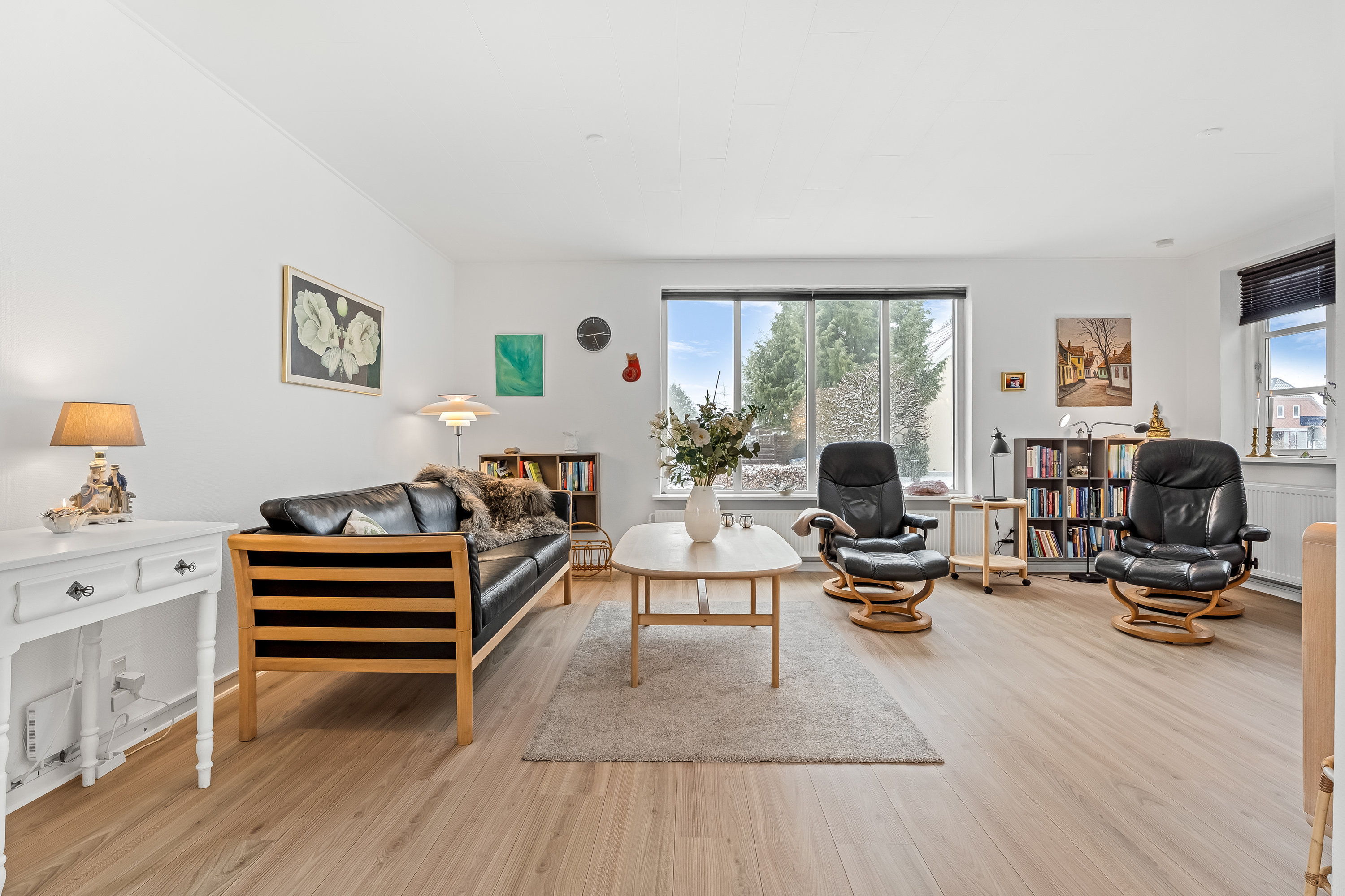 Fremhævet stue billede i fuldskærmstilstand. Billede af Stoffervej 1, 4892 Kettinge