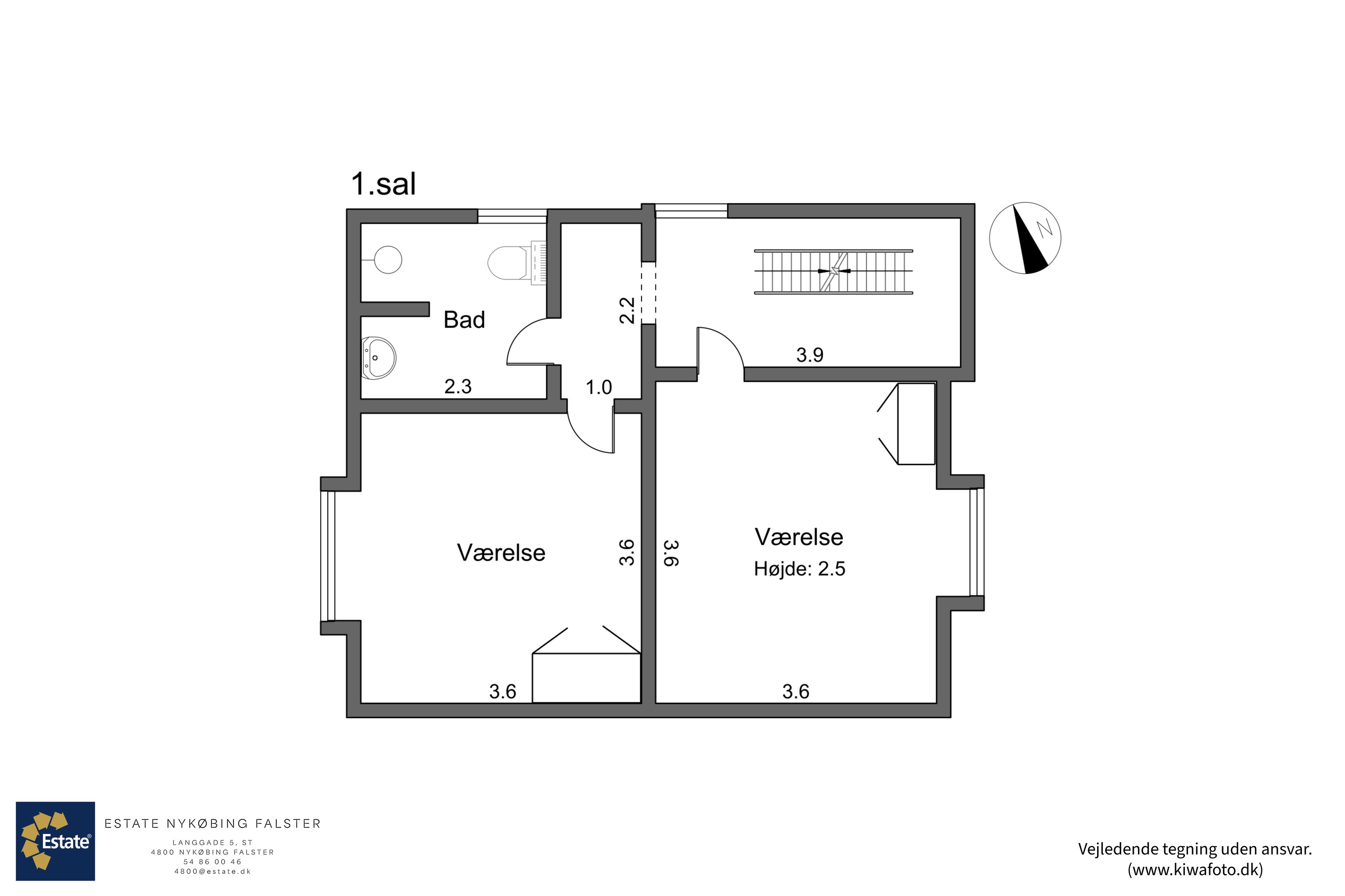 Plantegninger billede af Ryesgade 39, 4800 Nykøbing F