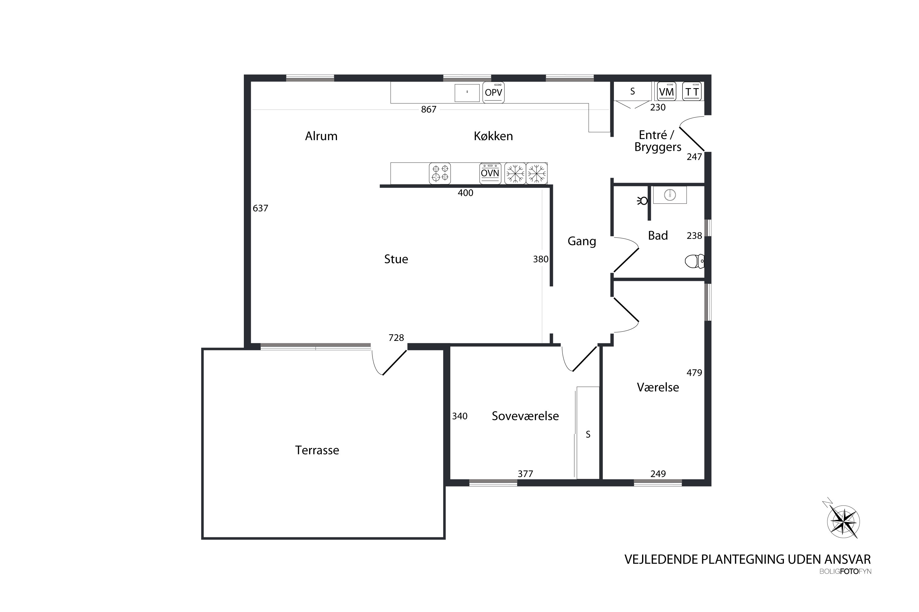 Plantegninger billede af Spurvelunden 10, Vejle, 5672 Broby