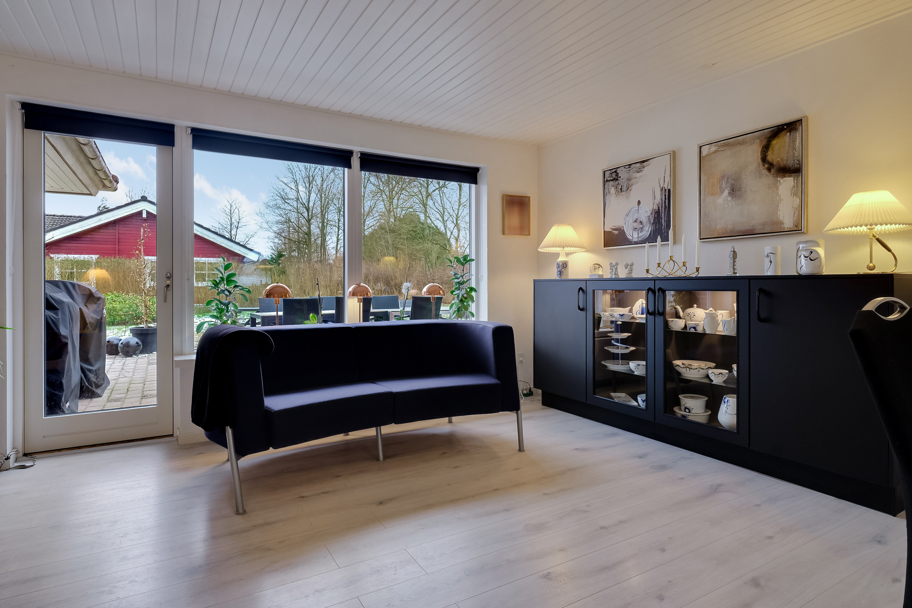 Fremhævet stue billede i fuldskærmstilstand. Billede af Spurvelunden 10, Vejle, 5672 Broby