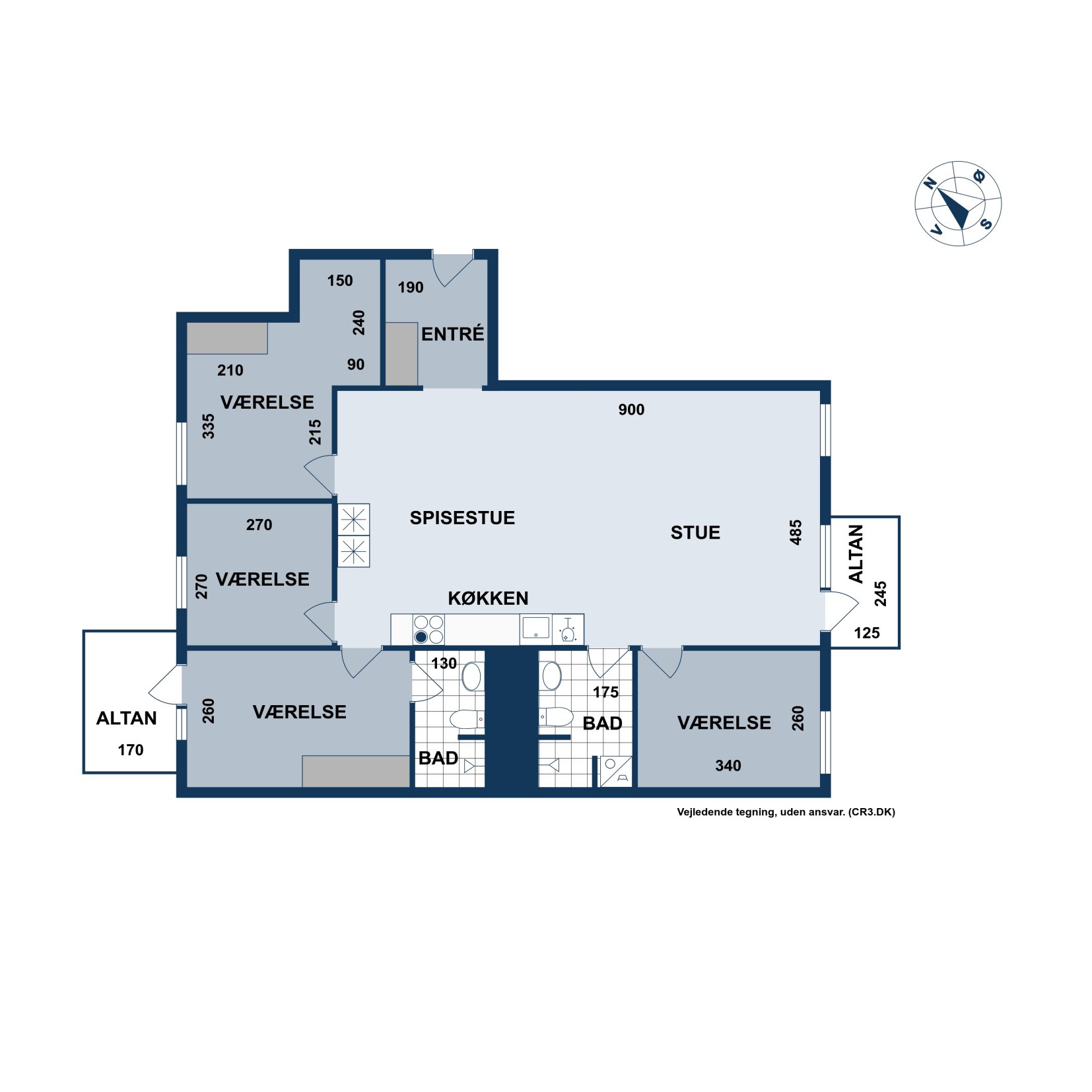 Plantegninger billede af Constantin Hansens Gade 21, 1. 4., 1799 København V