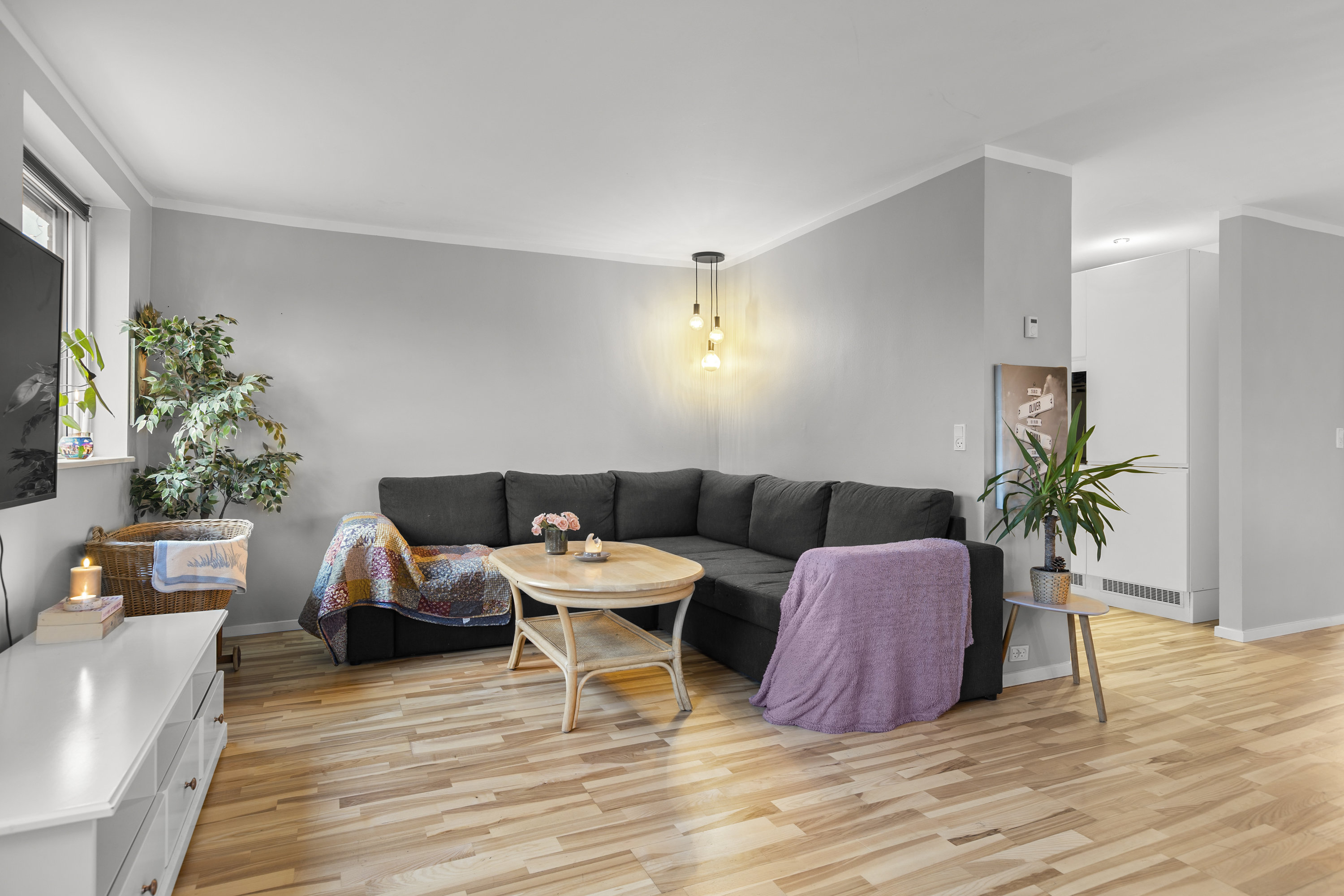 Fremhævet stue billede i fuldskærmstilstand. Billede af Svinget 17, 4050 Skibby