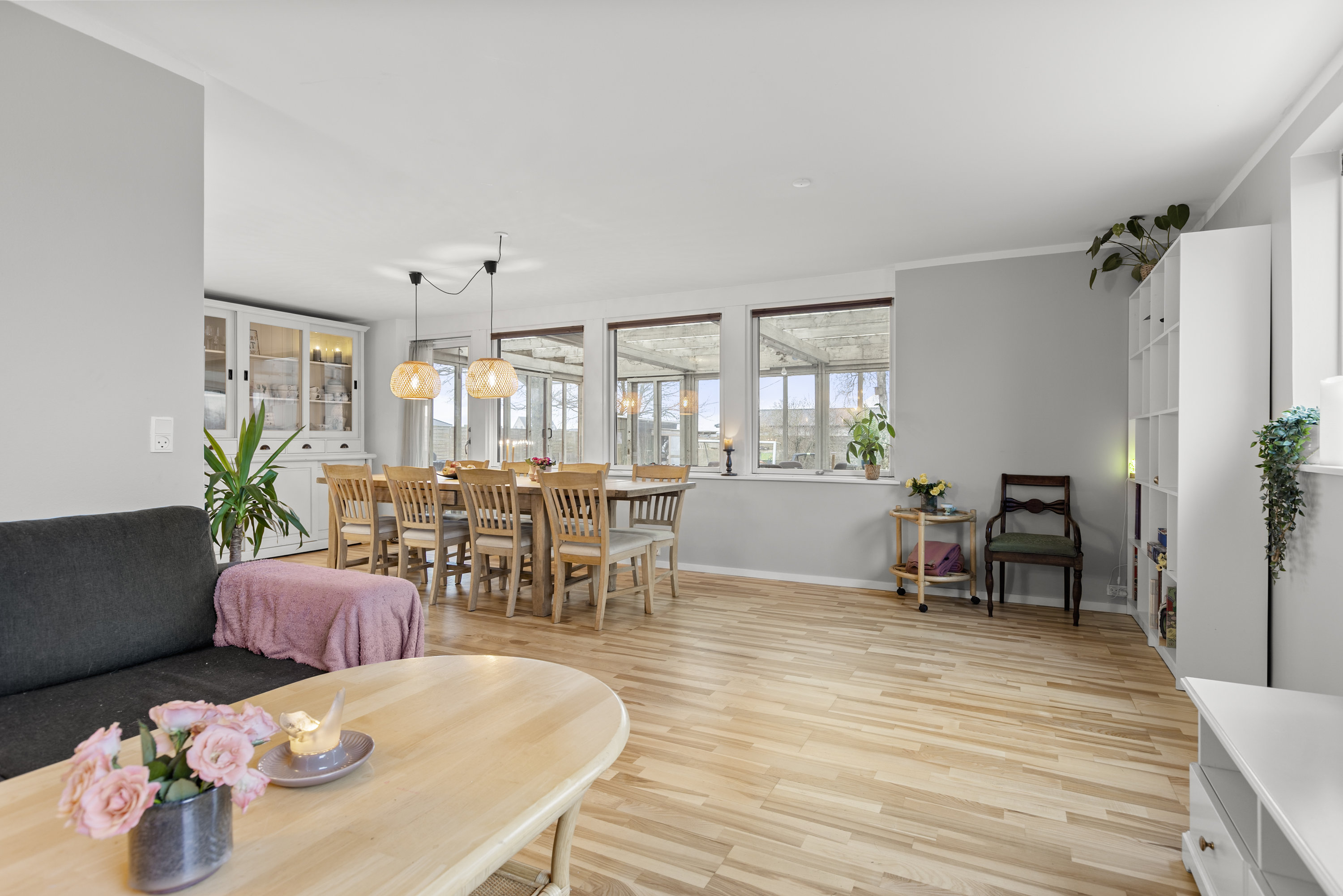 Fremhævet stue billede i fuldskærmstilstand. Billede af Svinget 17, 4050 Skibby