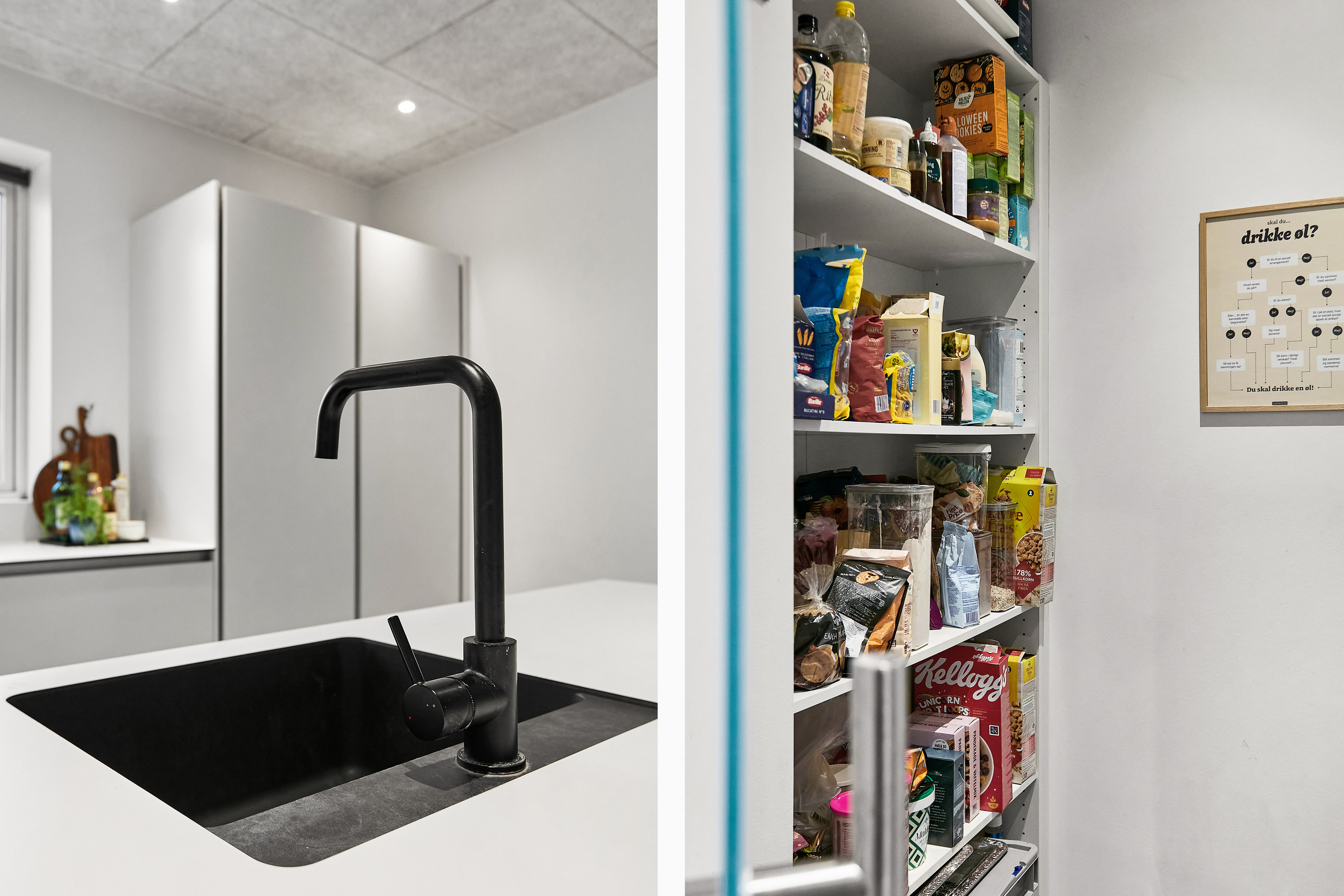 Fremhævet detaljer køkken billede i fuldskærmstilstand. Billede af Højmarksvej 8, Stensballe, 8700 Horsens