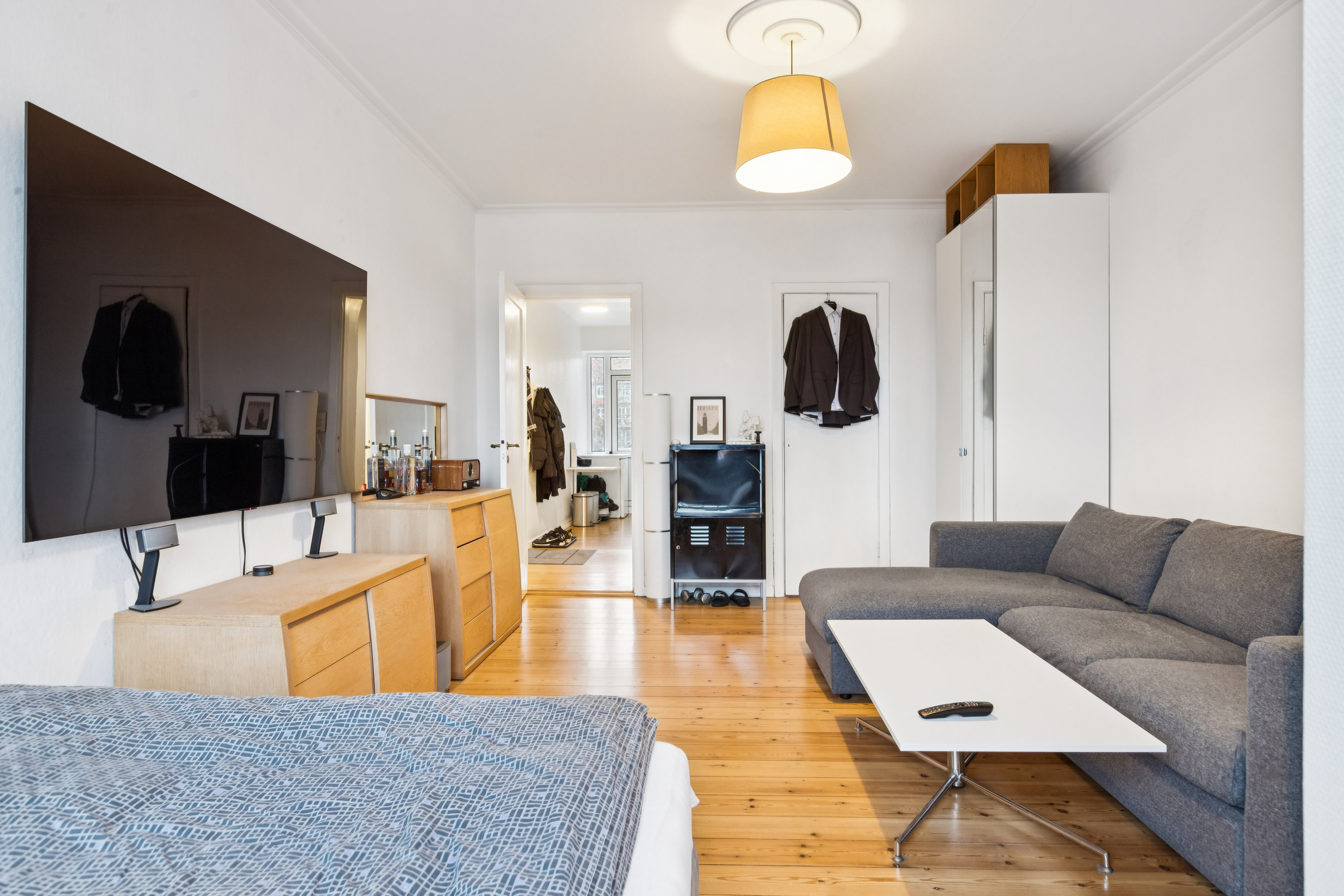 Fremhævet stue billede i fuldskærmstilstand. Billede af Sundholmsvej 113, 2. tv., 2300 København S