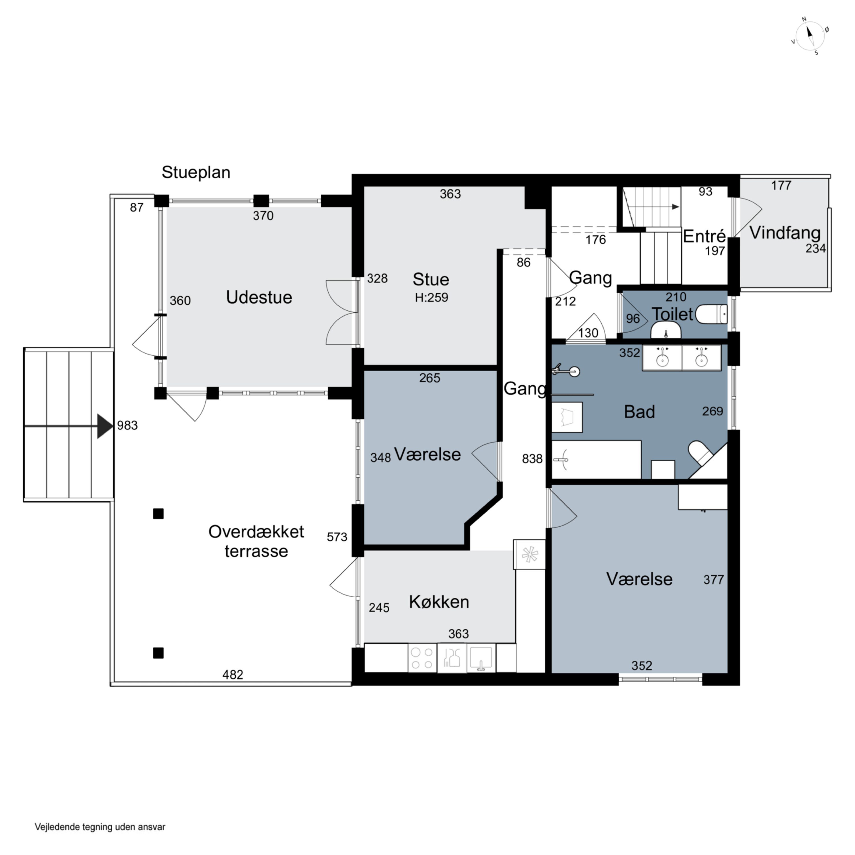 Plantegninger billede af Rønnevej 3, 2980 Kokkedal