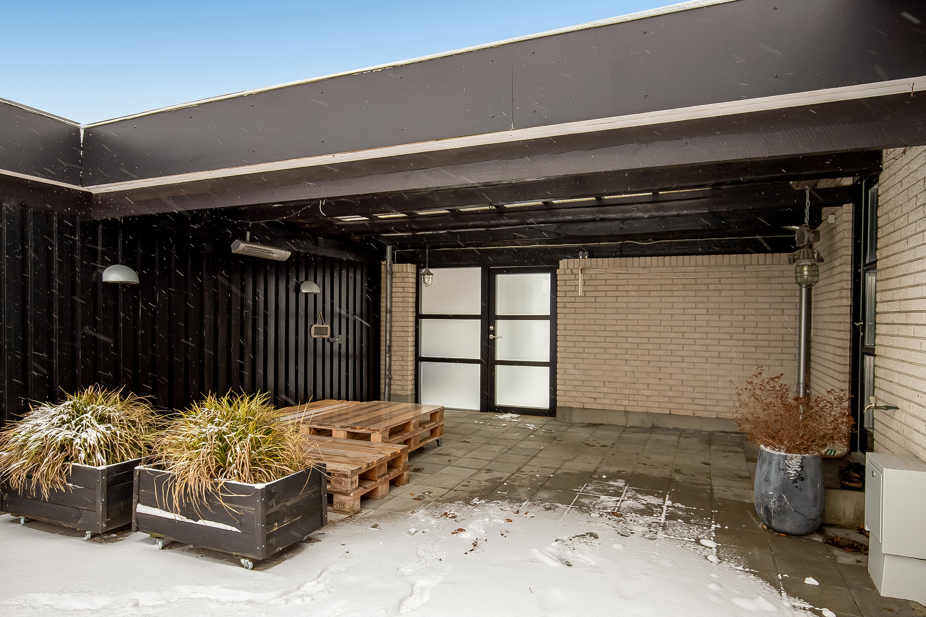 Fremhævet overdækket terrasse billede i fuldskærmstilstand. Billede af Skibsbroen 7, 7100 Vejle