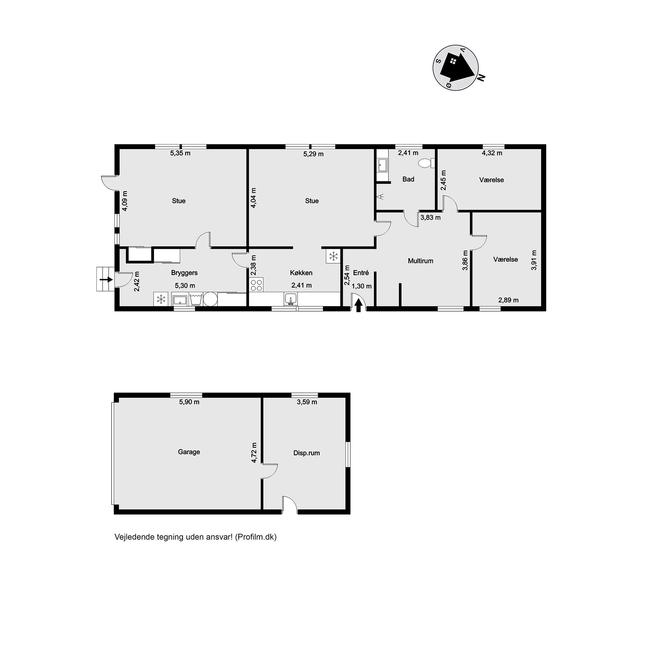 Plantegninger billede af Hovgårdsvej 50, Grejs, 7100 Vejle