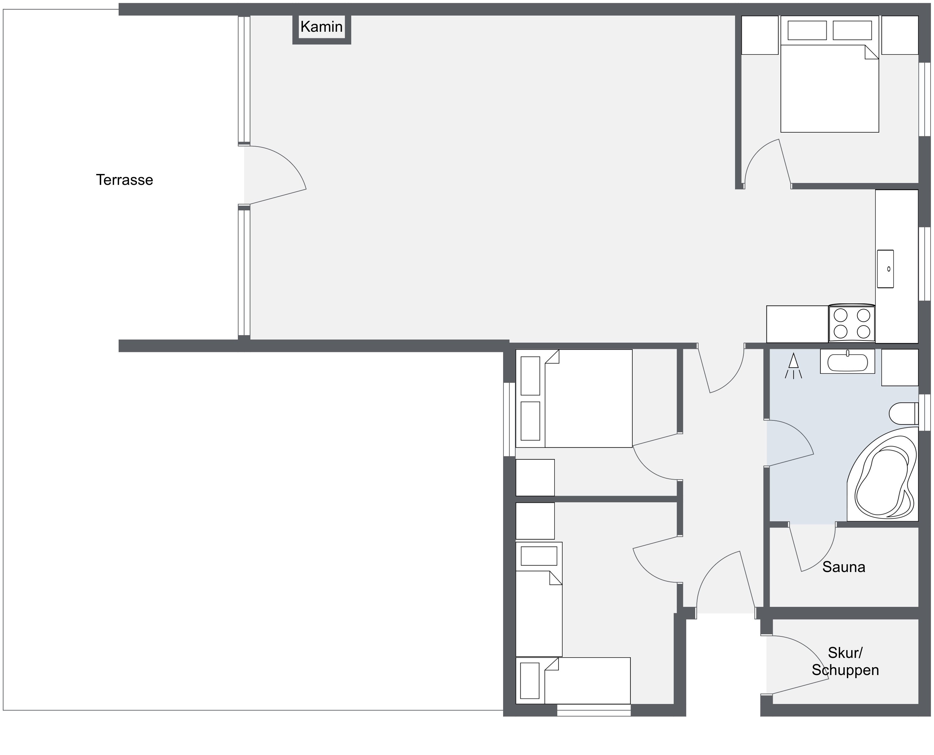 Plantegninger billede af Kr Madsens Vej 41B, Haurvig, 6960 Hvide Sande