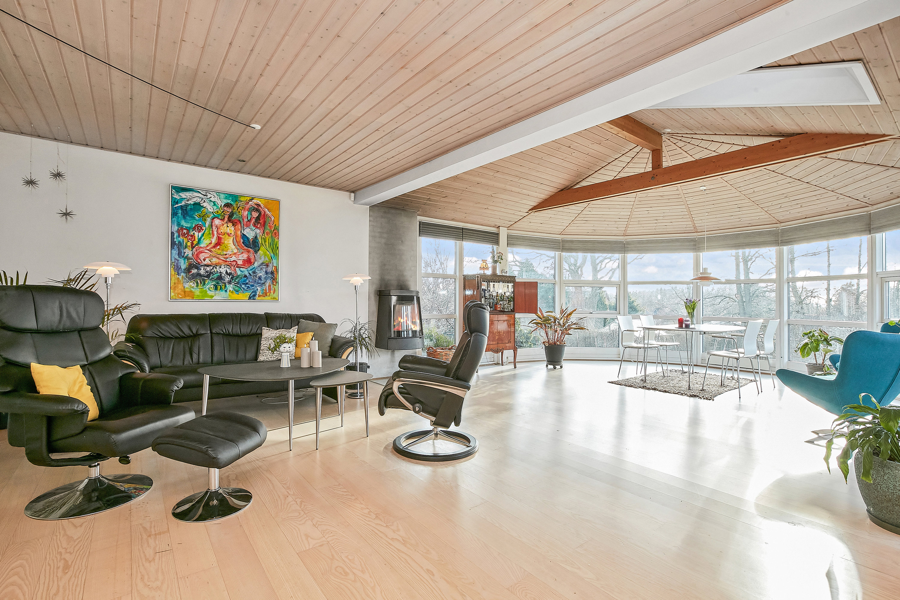 Fremhævet stue billede i fuldskærmstilstand. Billede af Vestervænget 3, Tvingstrup, 8700 Horsens