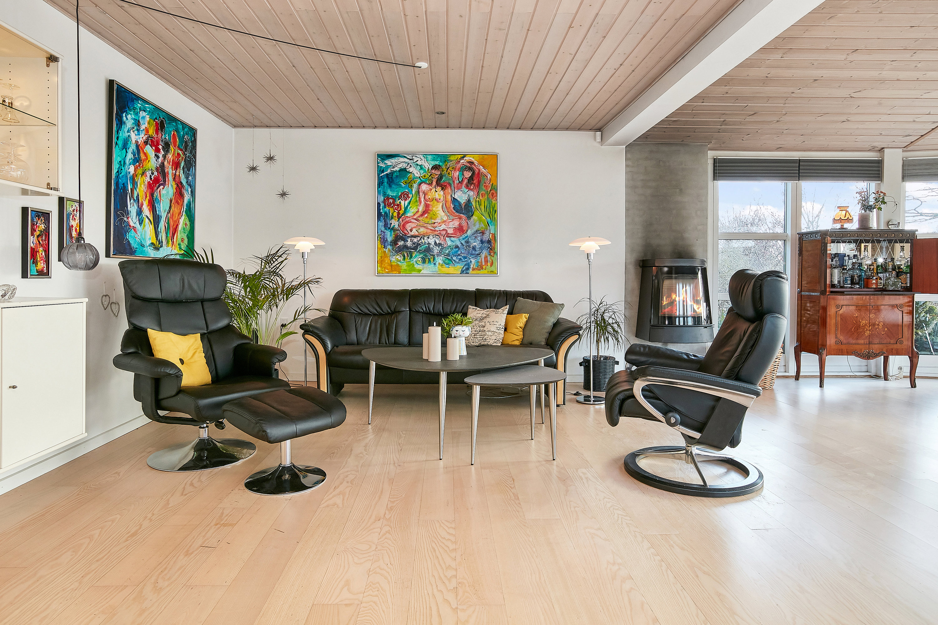 Fremhævet stue billede i fuldskærmstilstand. Billede af Vestervænget 3, Tvingstrup, 8700 Horsens