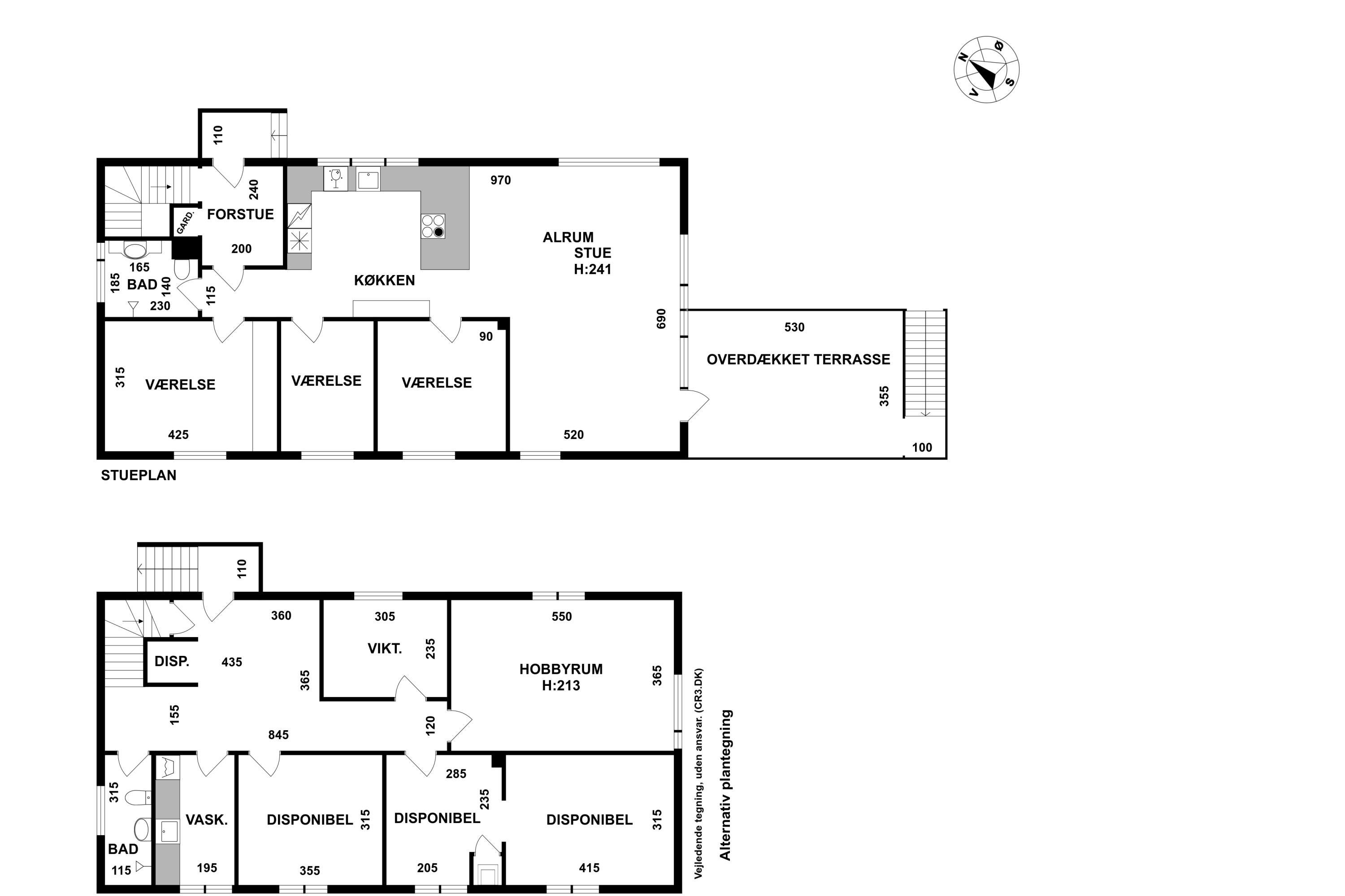 Plantegninger billede af Hobrovej 14, 3000 Helsingør