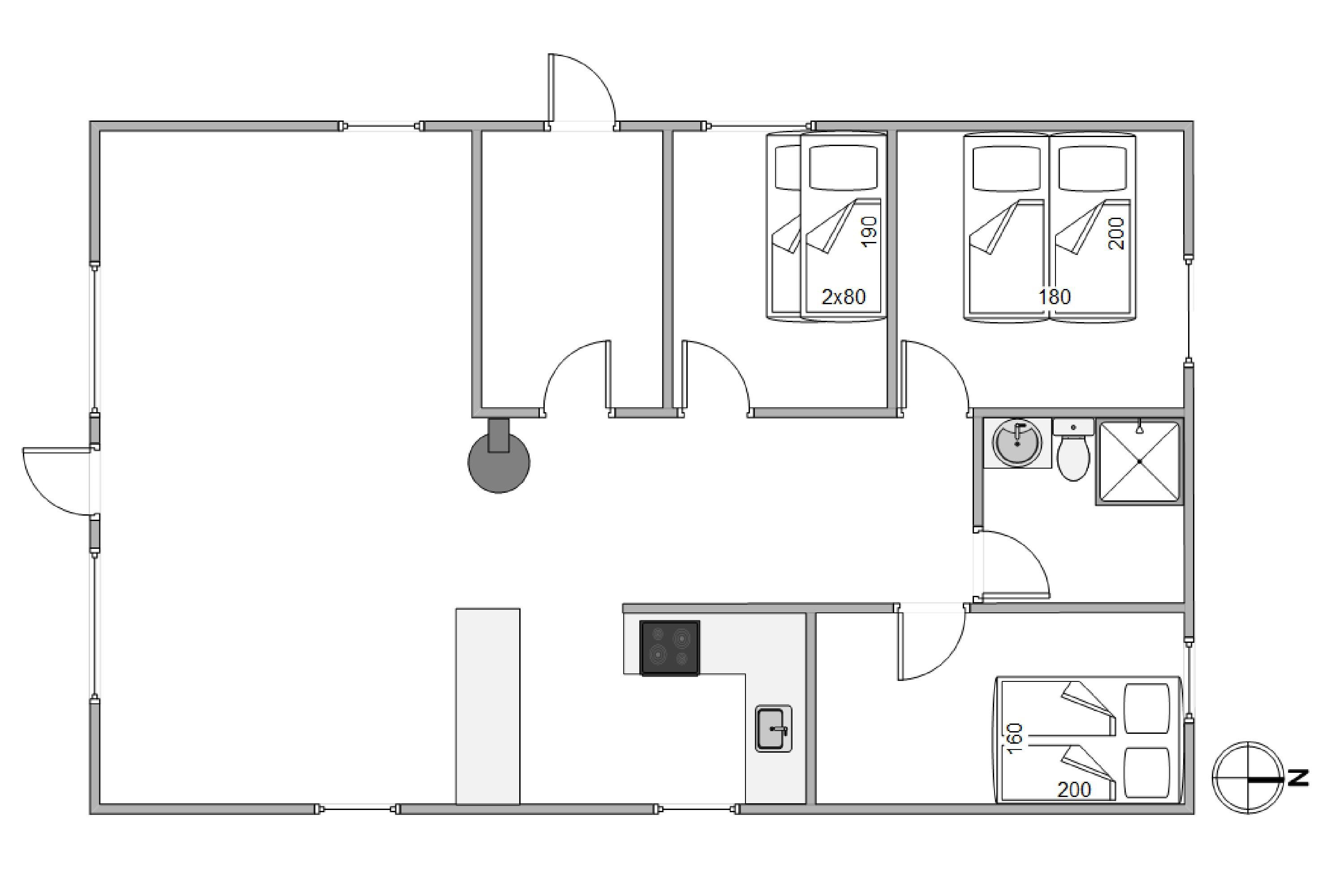 Plantegninger billede af Wolle Friks Vej 43, Søndervig, 6950 Ringkøbing