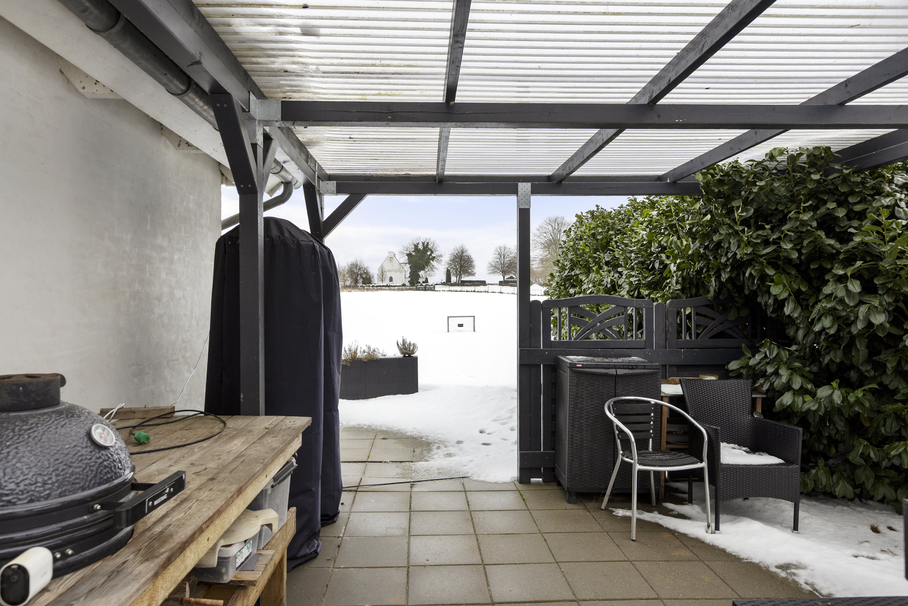 Fremhævet terrasse billede i fuldskærmstilstand. Billede af Vestergårdsvej 4, Vrangstrup, 4171 Glumsø