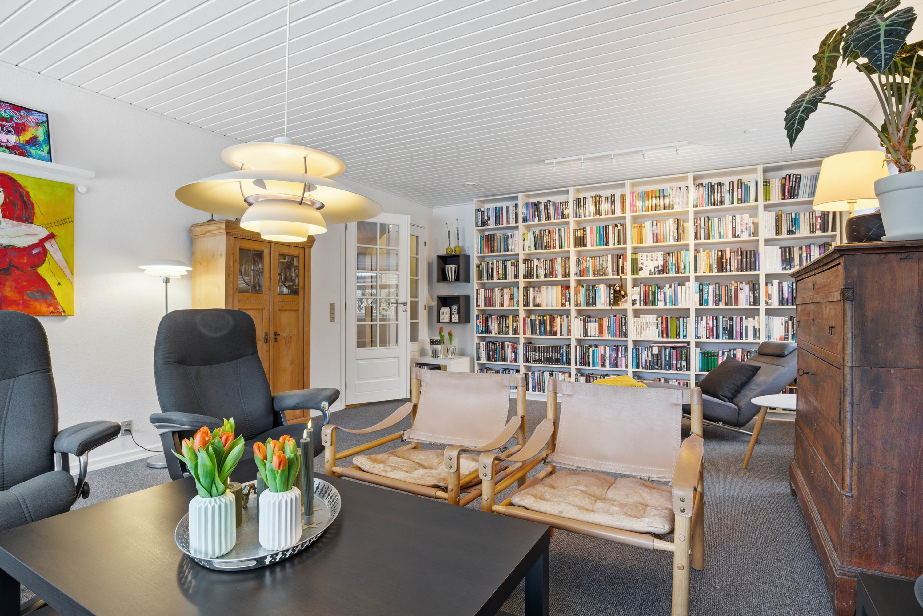 Fremhævet stue billede i fuldskærmstilstand. Billede af Chr Winthers Vej 55, 7500 Holstebro