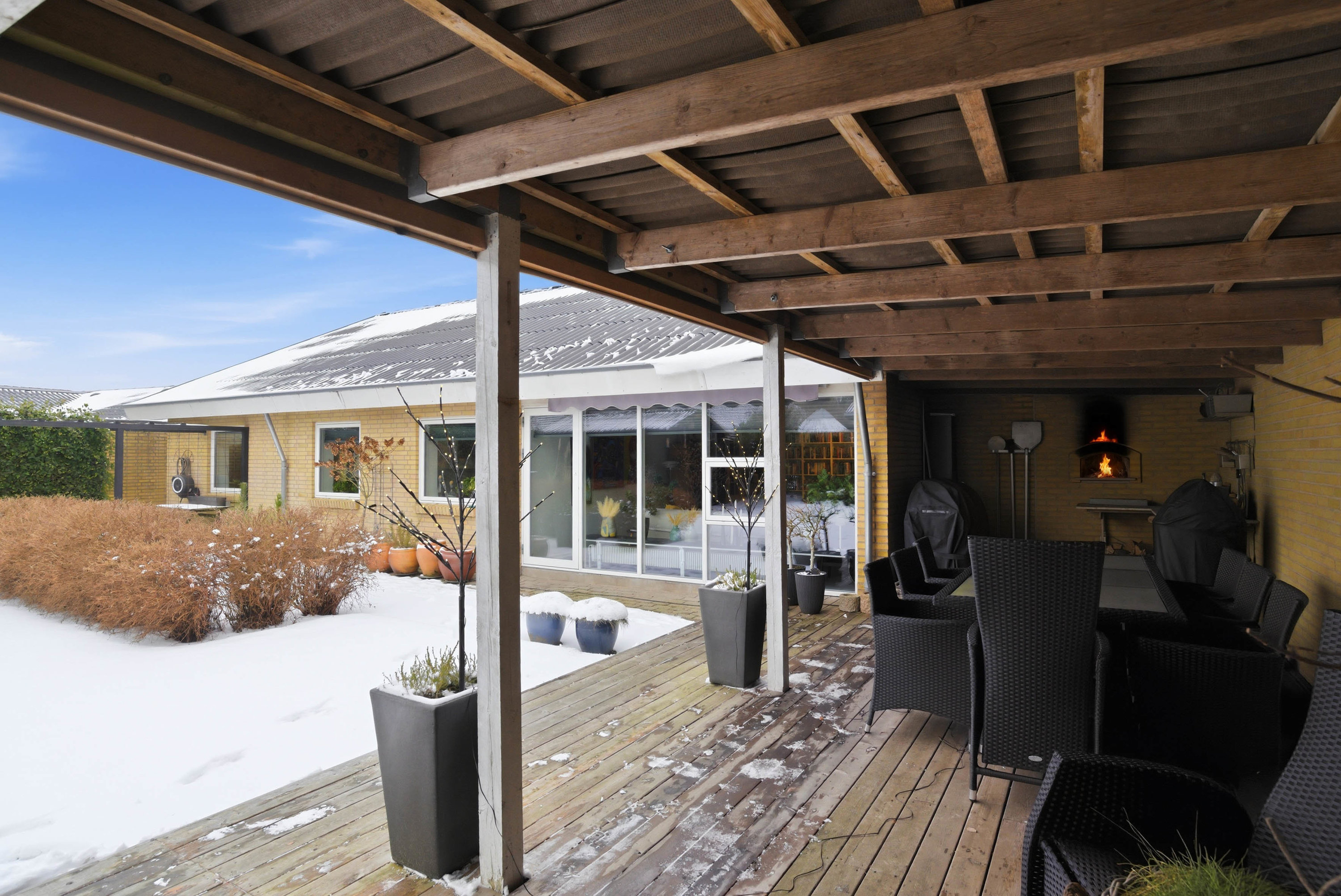 Miniaturebillede 1: overdækket terrasse. Billede af Chr Winthers Vej 55, 7500 Holstebro