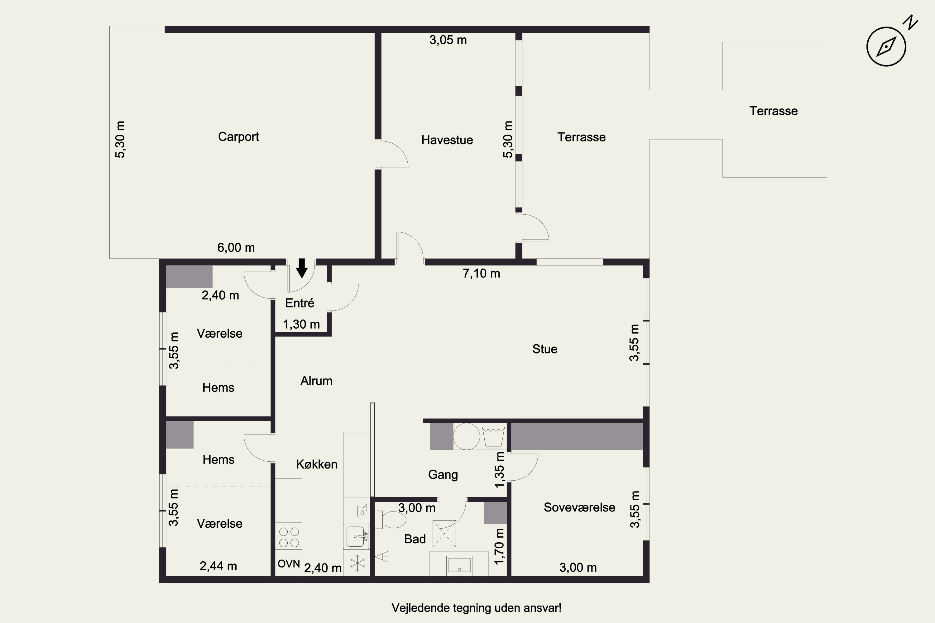 Plantegninger billede af Fabersvej 58, 7500 Holstebro