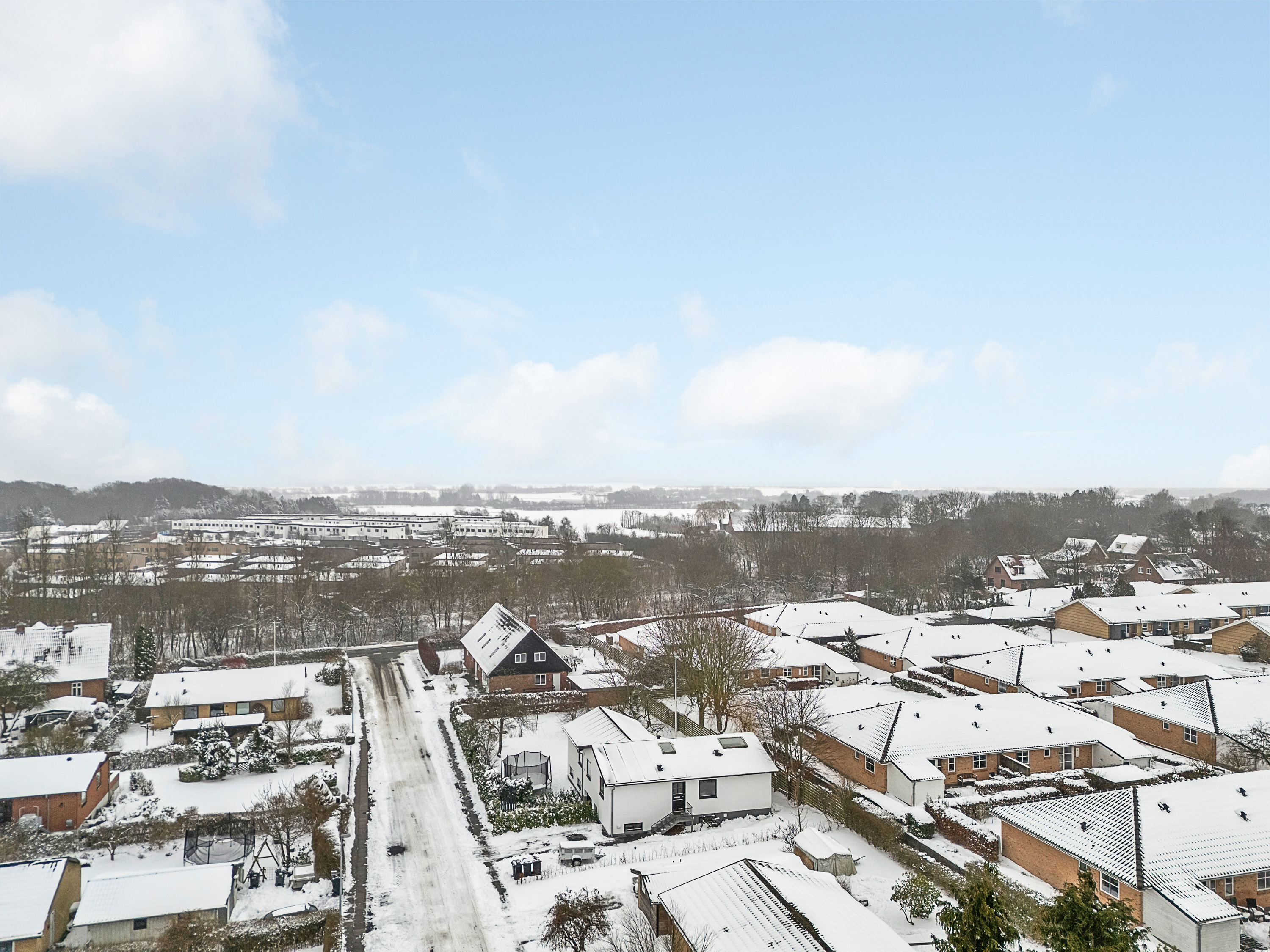 Fremhævet luftfoto billede i fuldskærmstilstand. Billede af Kådhøjvej 10, 8530 Hjortshøj