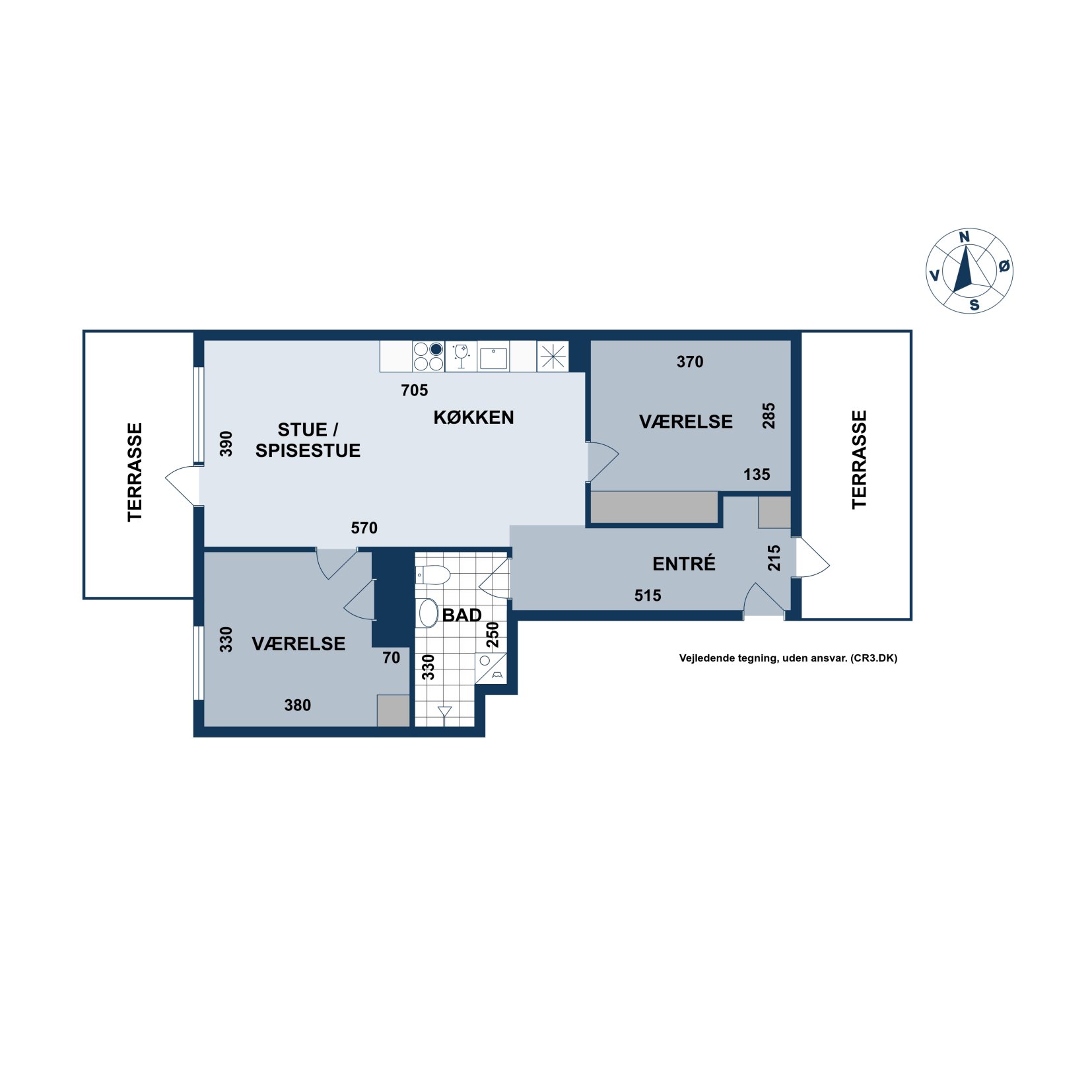 Plantegninger billede af Kløverbladsgade 67, st.. tv., 2500 Valby