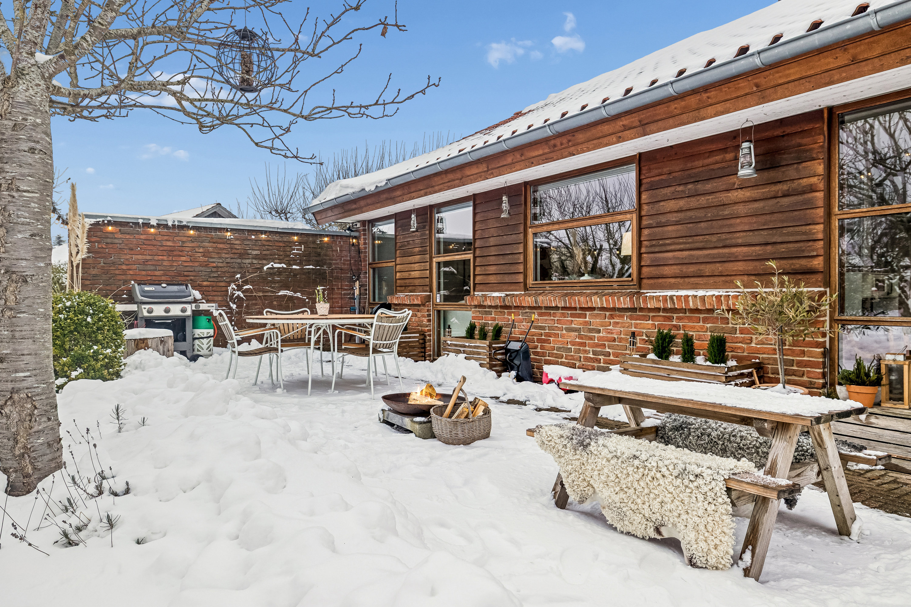 Fremhævet terrasse billede i fuldskærmstilstand. Billede af Højvænget 231, 8300 Odder